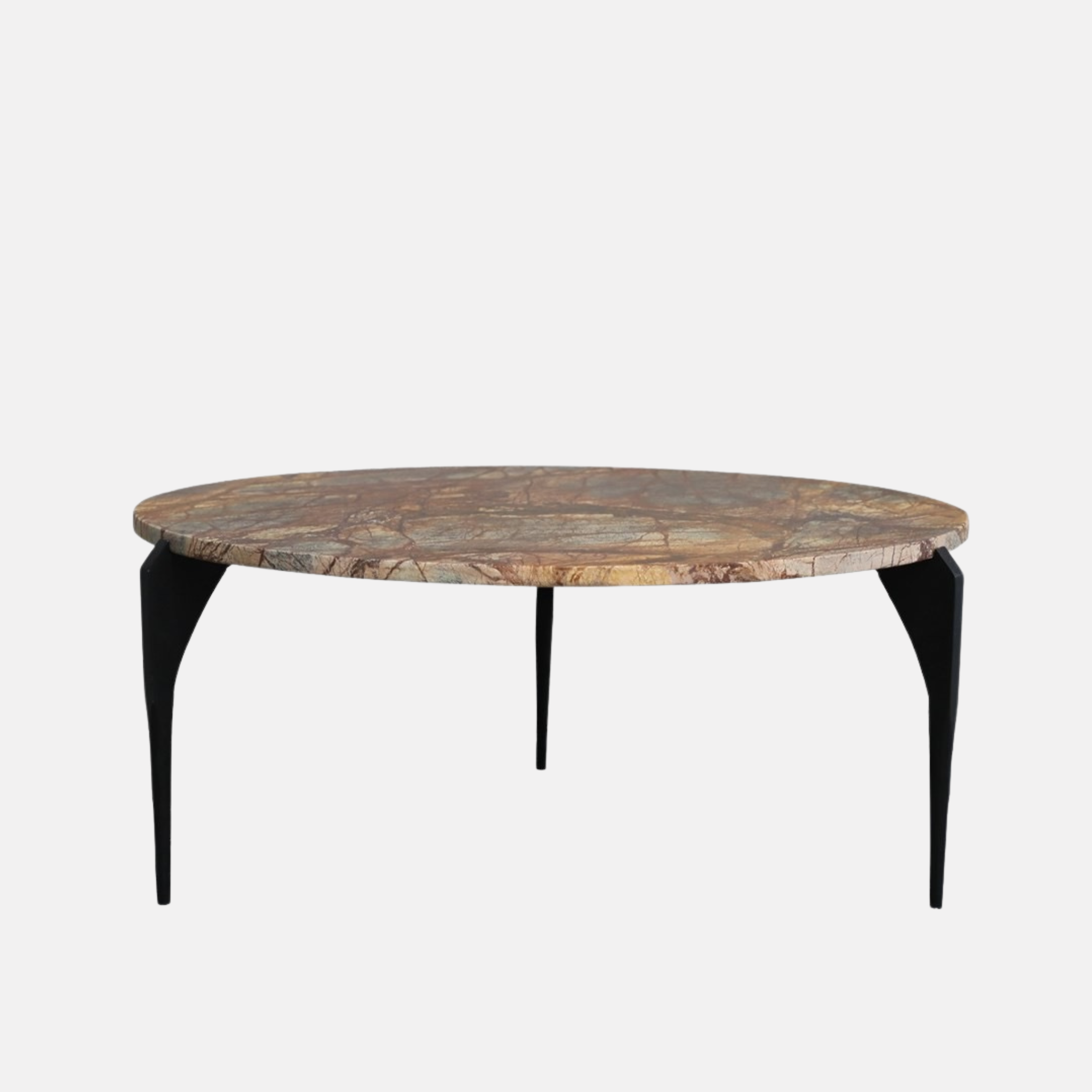 Ariana Round Marble Coffee Table - Forest