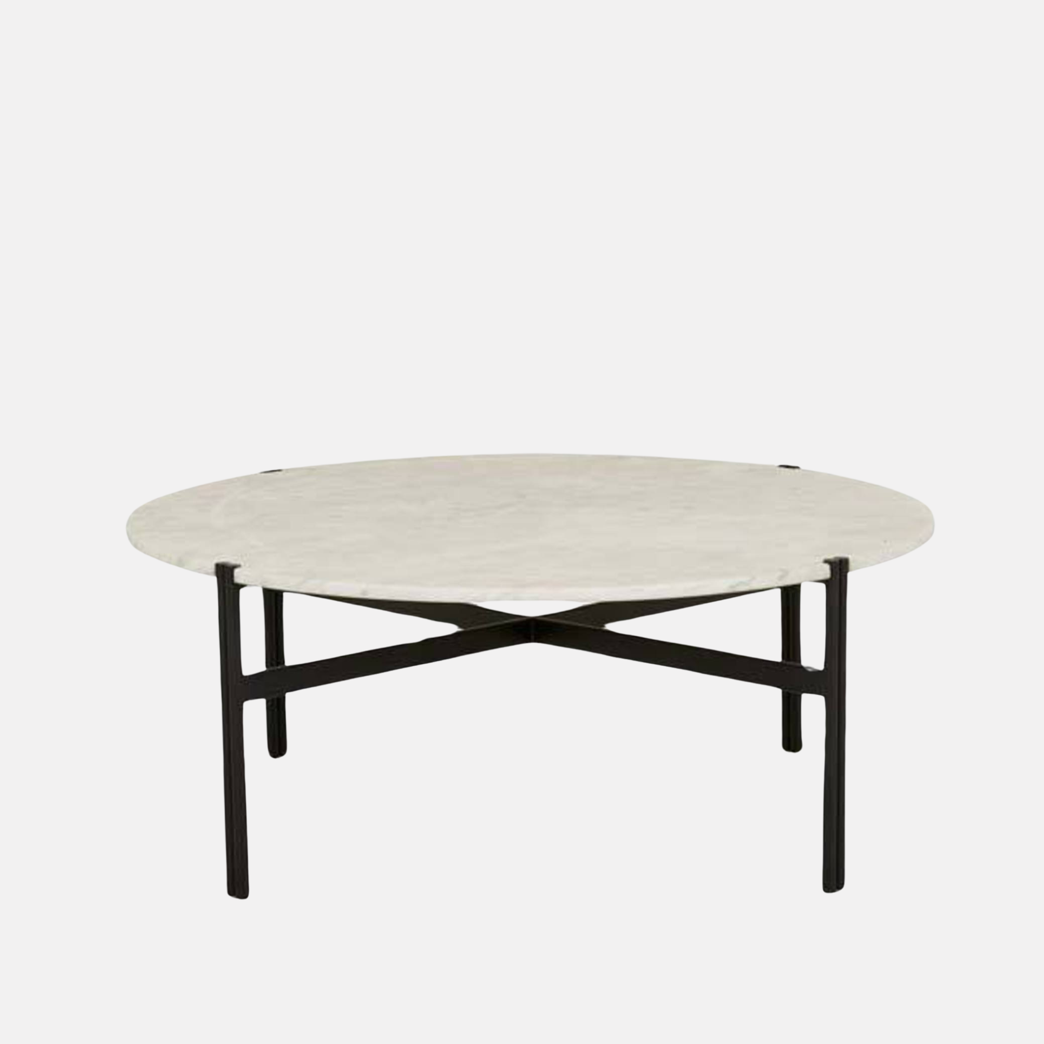 Atlas Twin Marble Coffee Table - White