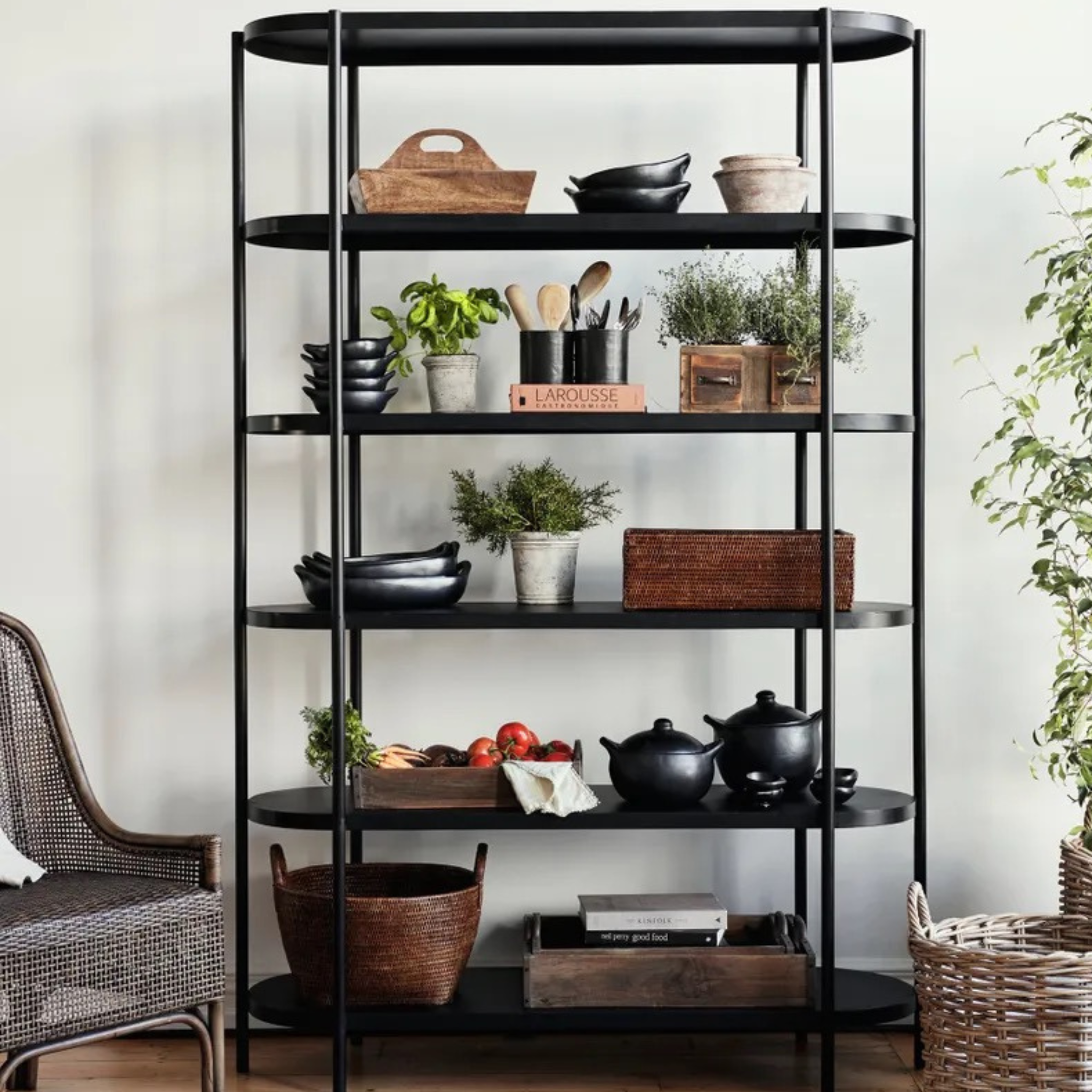Bentley Iron Shelves - Black