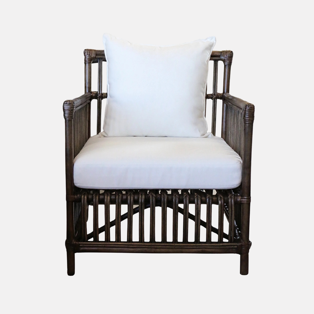 Bermuda Armchair Walnut Rattan