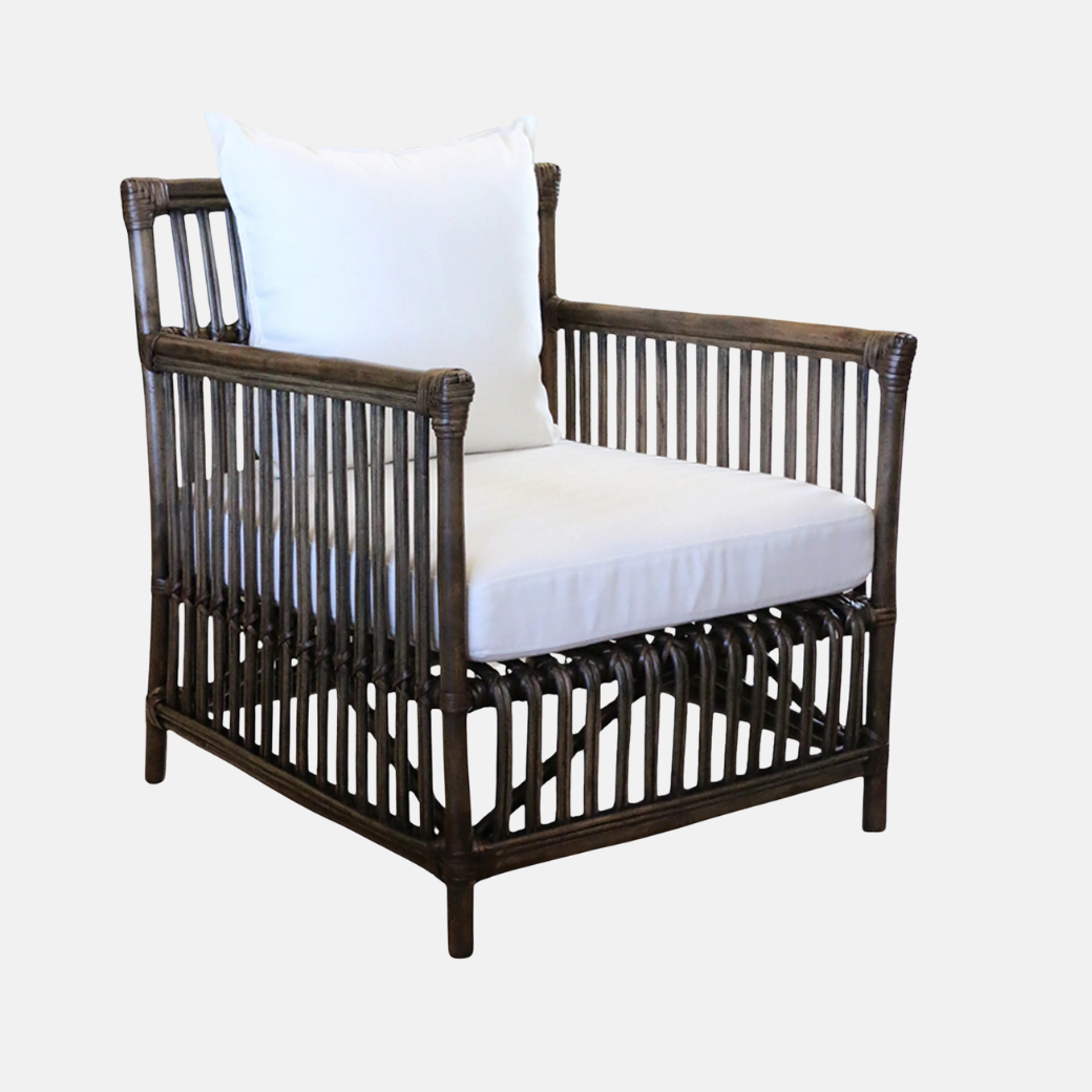 Bermuda Armchair Walnut Rattan
