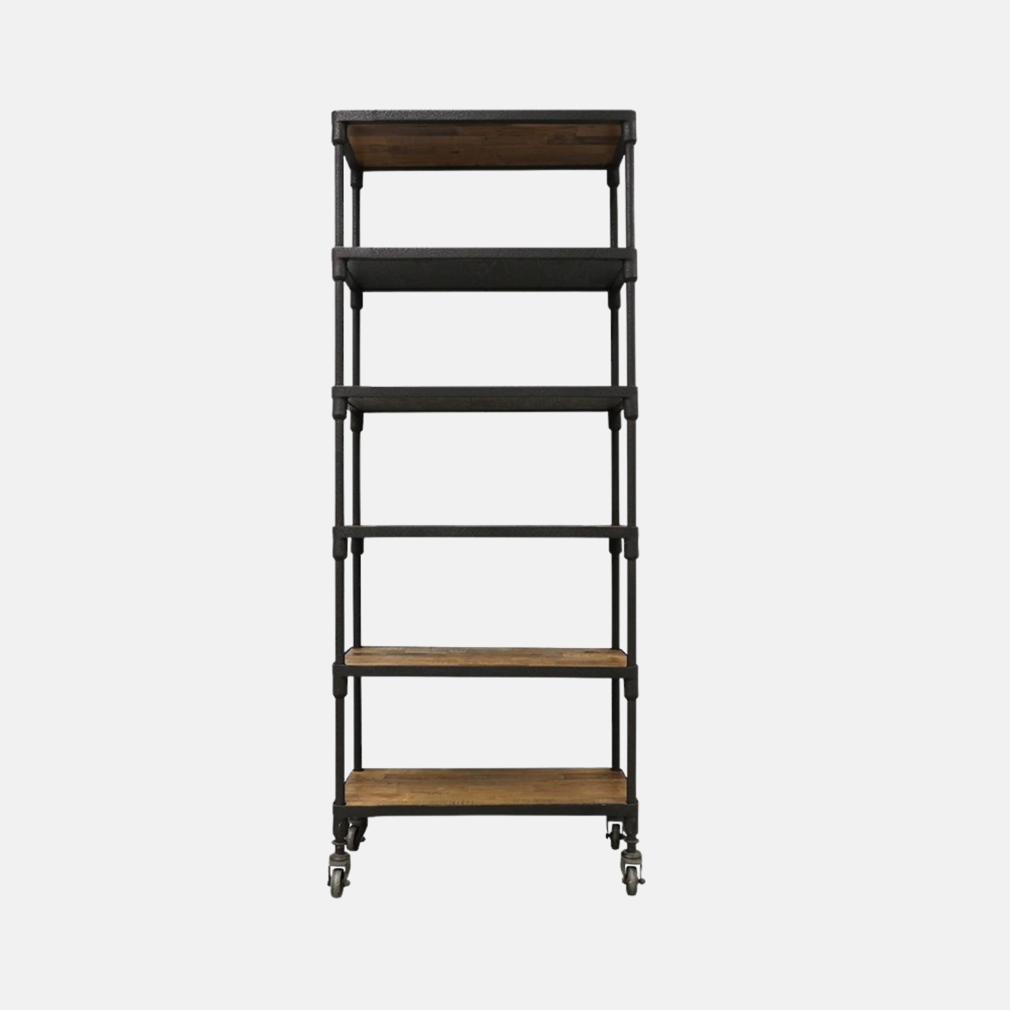 Industrial Metal Book Shelf - Narrow
