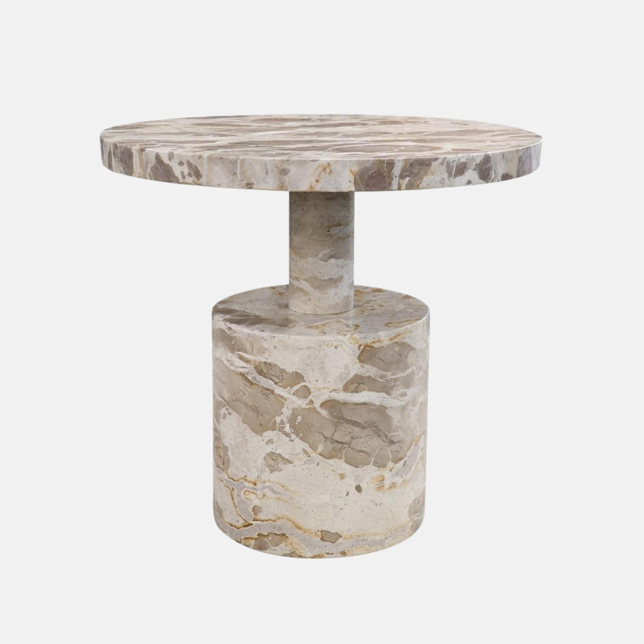 Boracay Marble Side Table - Beige