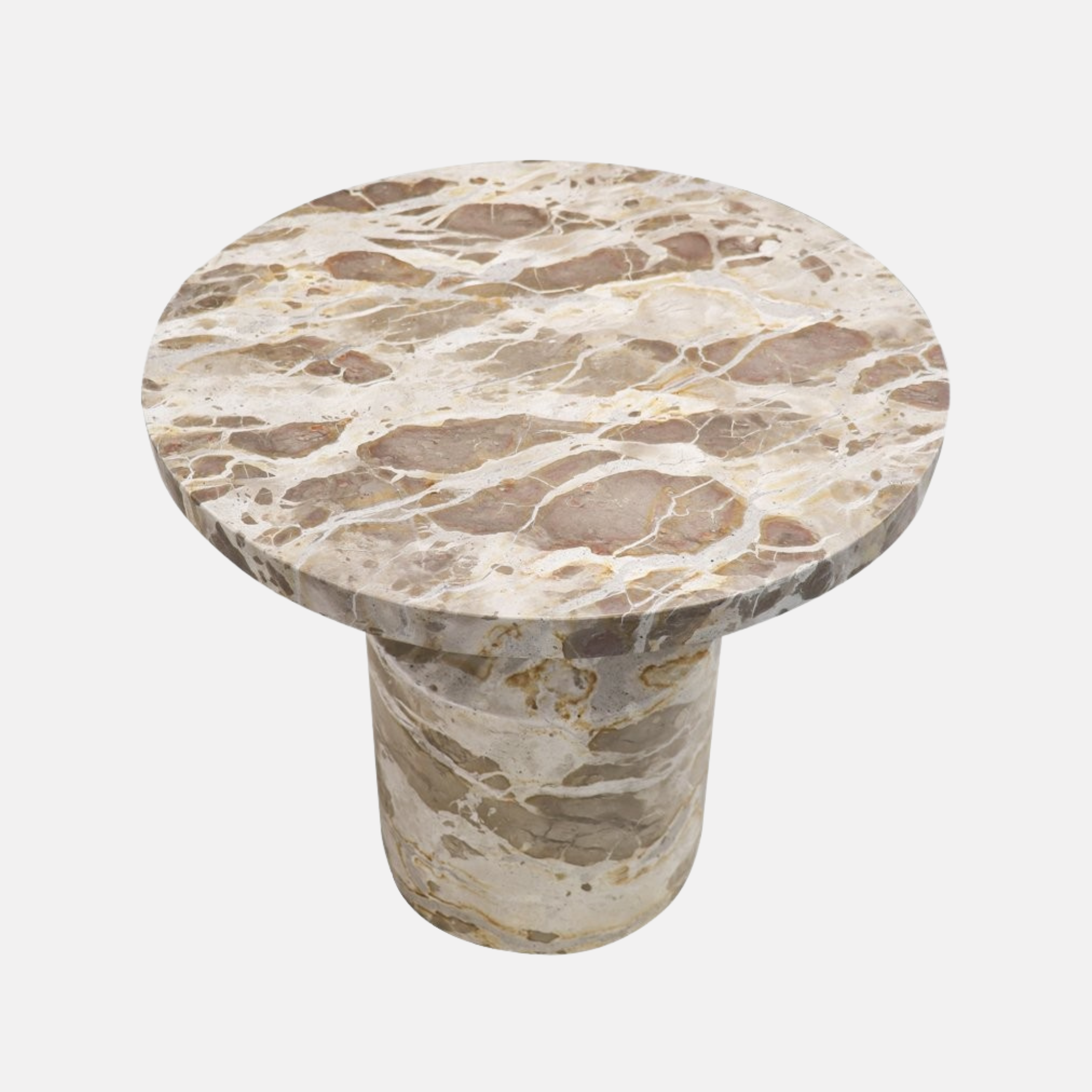 Boracay Marble Side Table - Beige