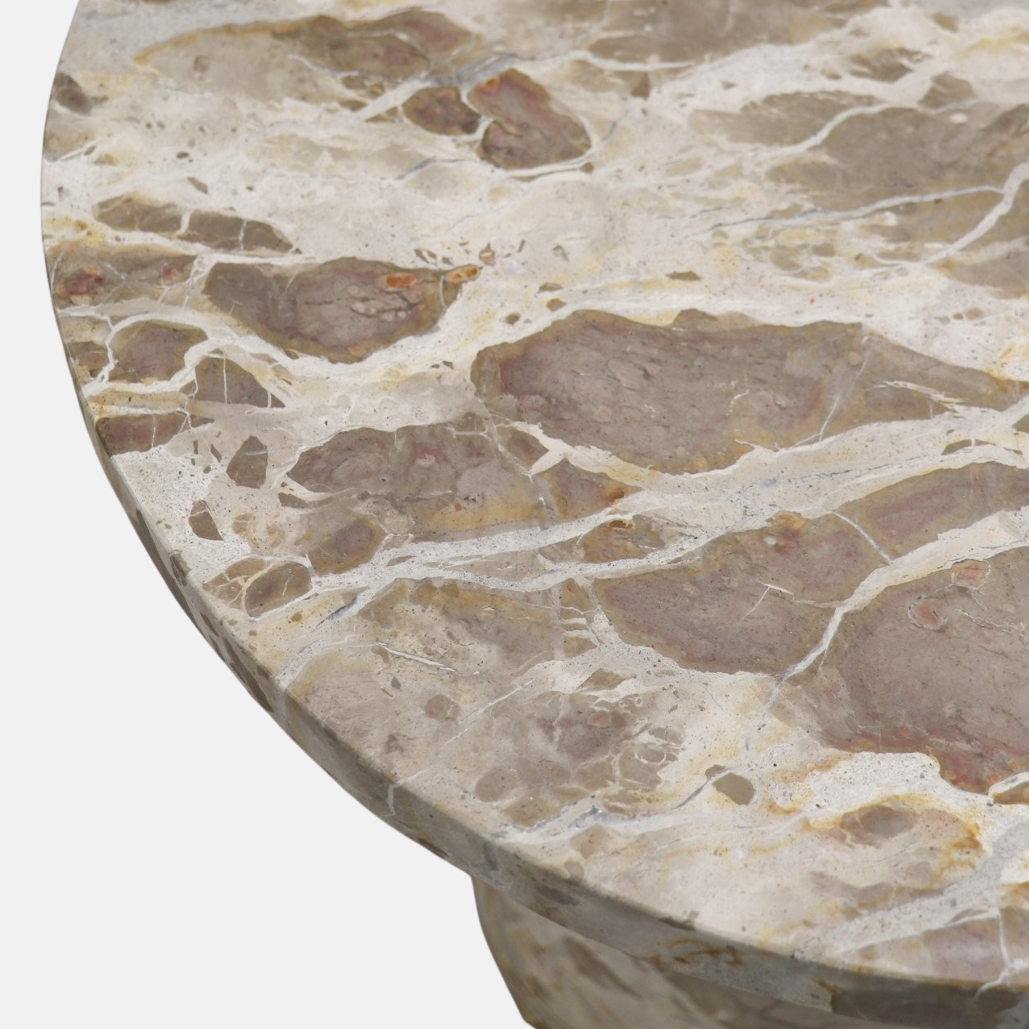 Boracay Marble Side Table - Beige