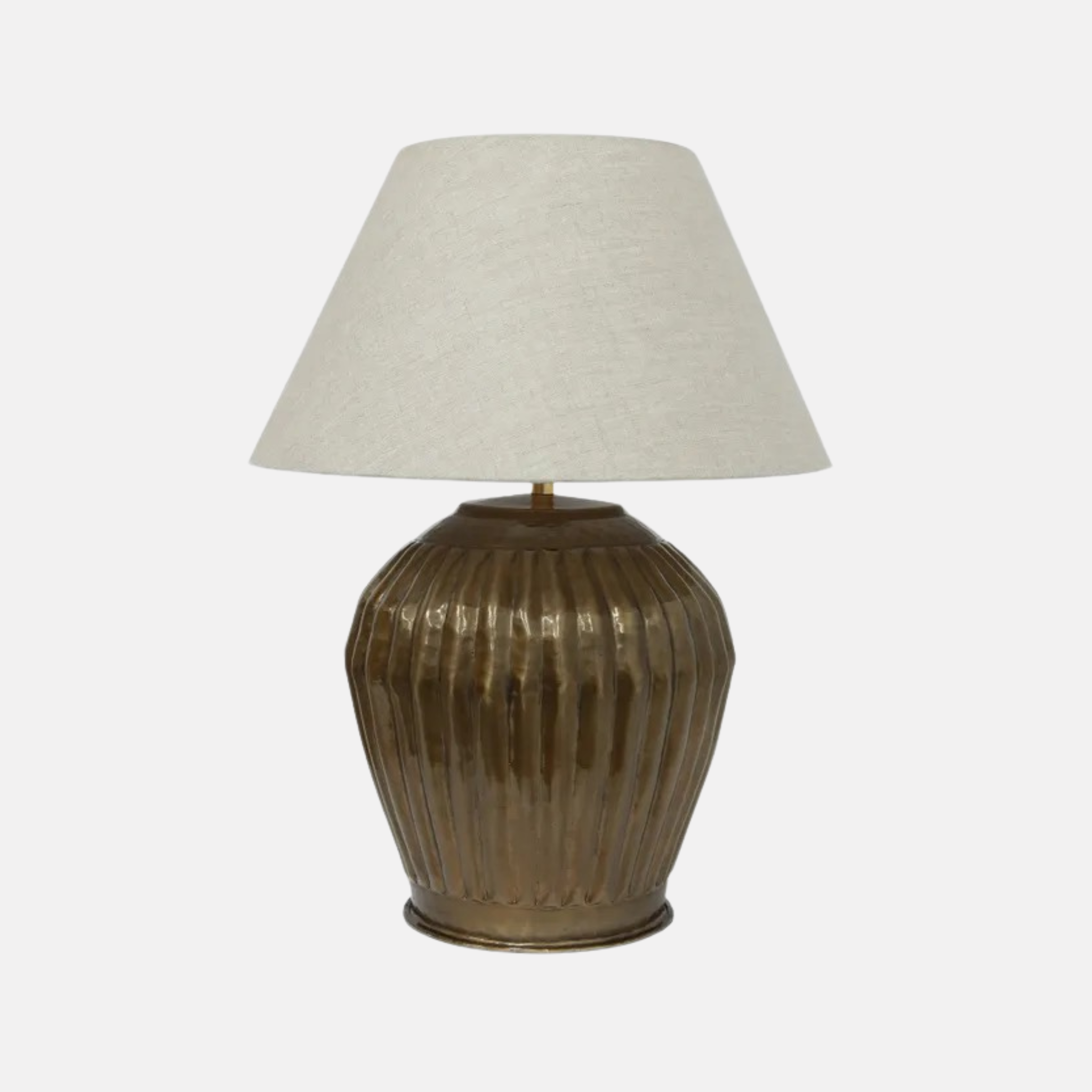 Kerali Ribbed Lamp - Brass