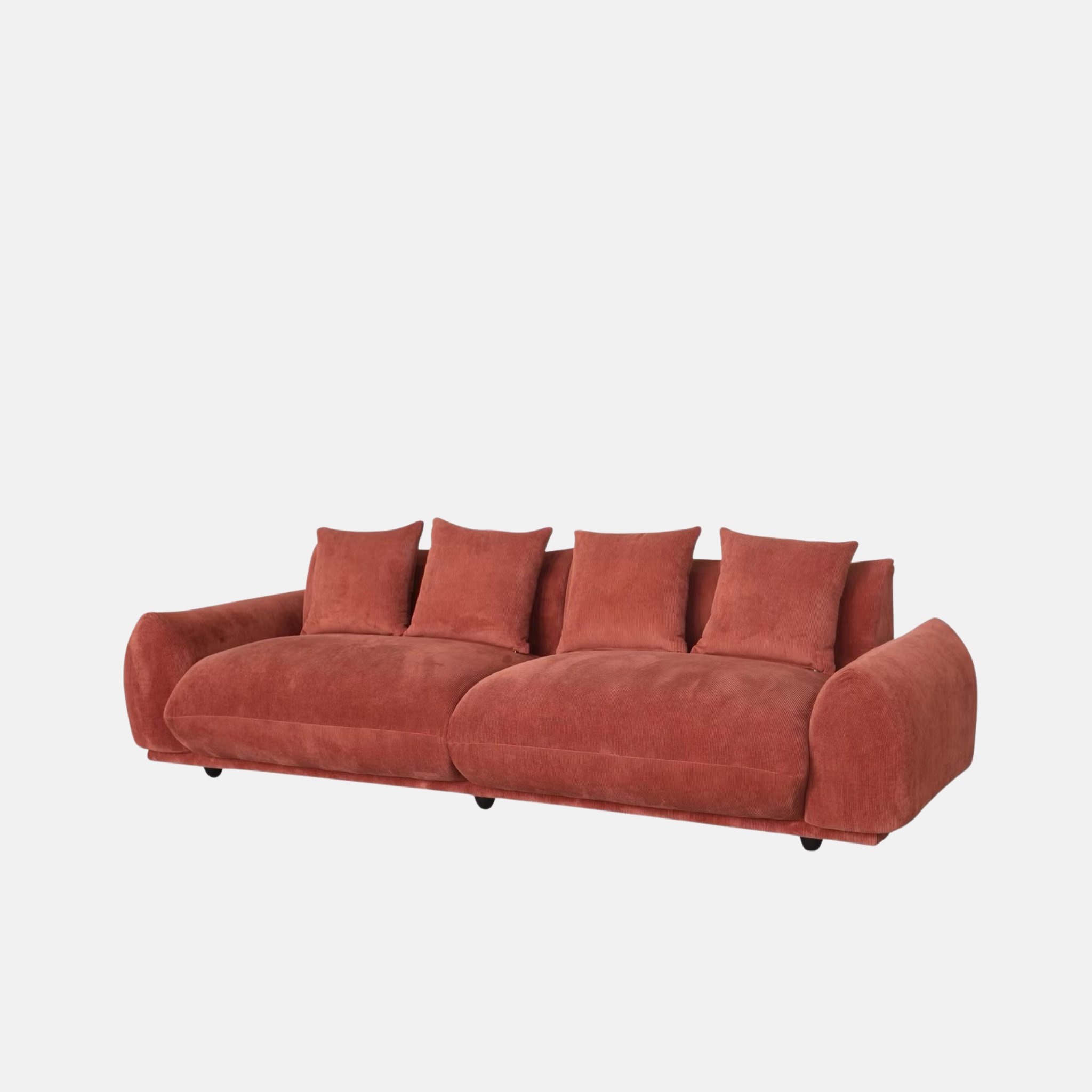 Brooklyn 4 Seater Sofa - Paprika