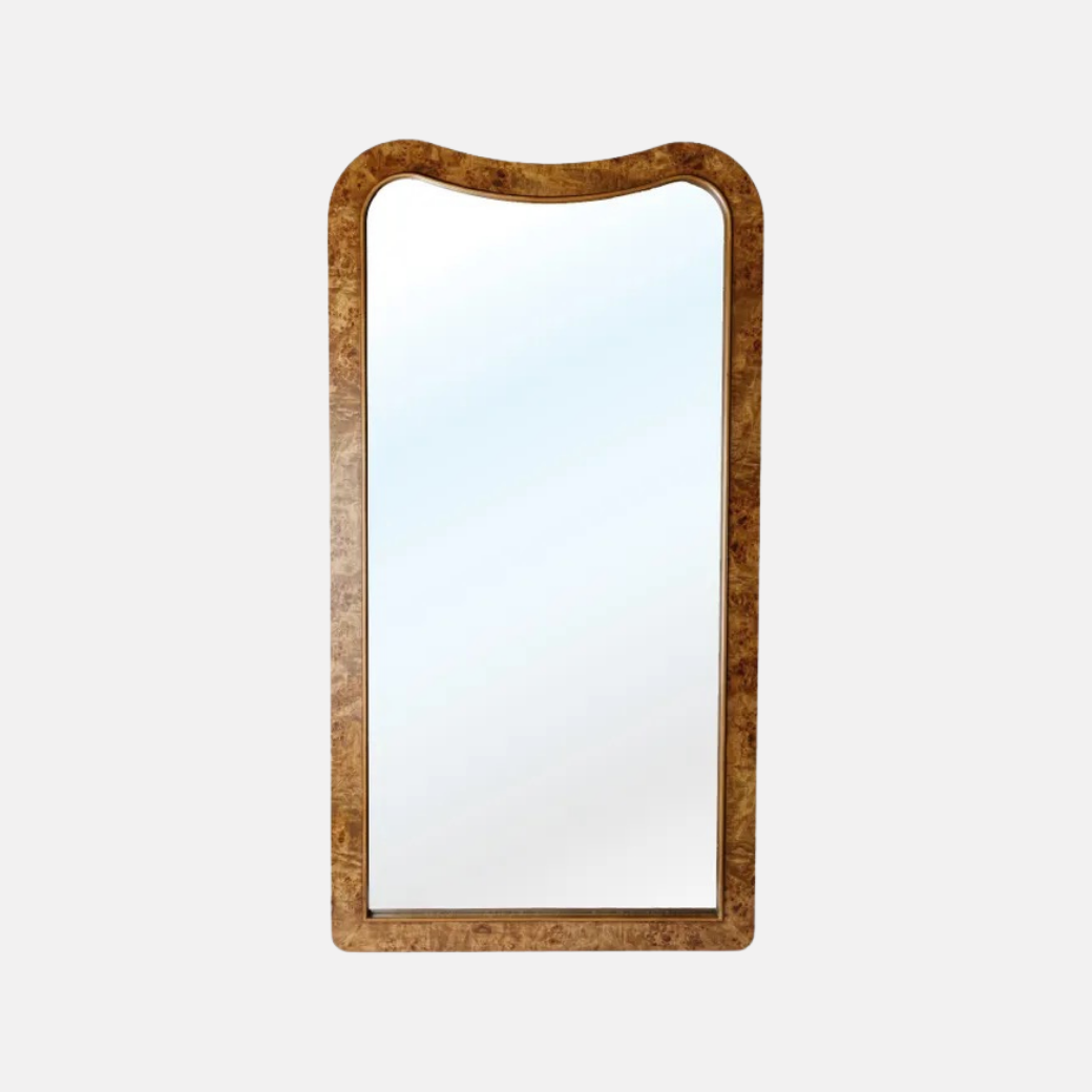 Burl Saddle Mirror