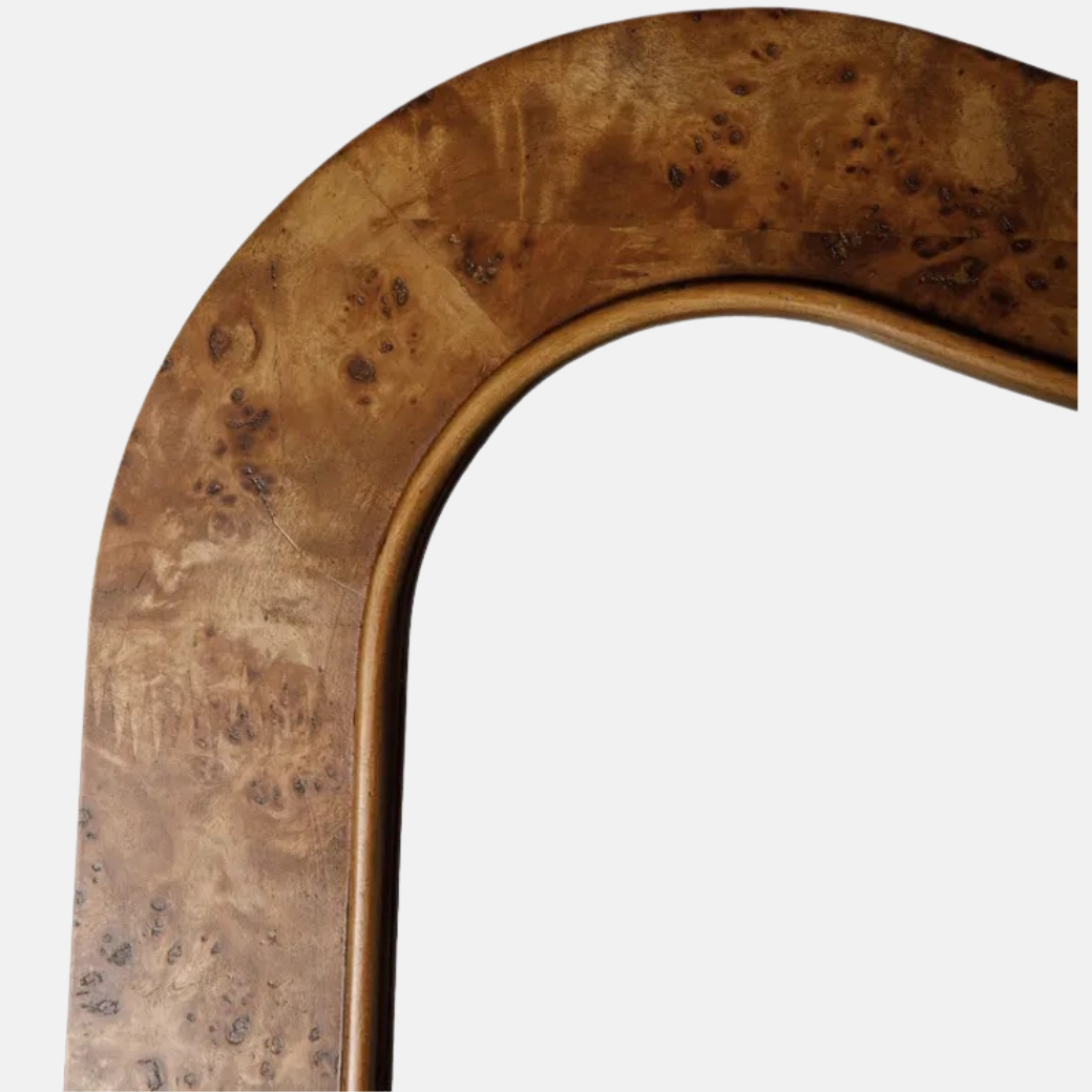 Burl Saddle Mirror