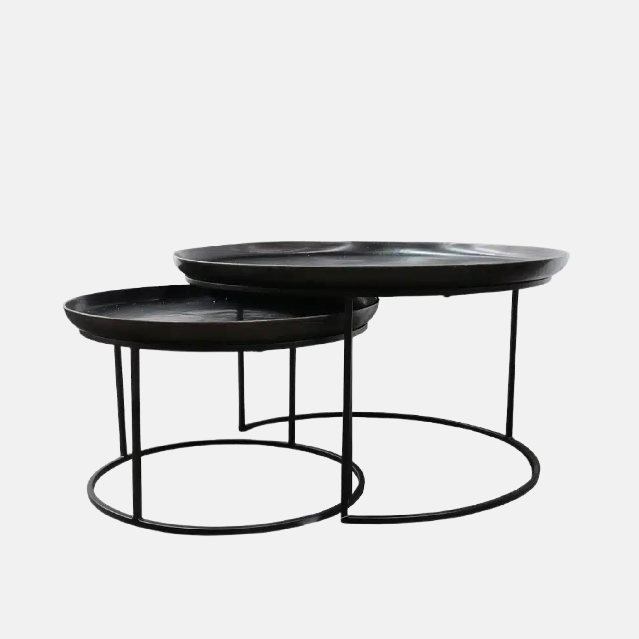 Calypso Nesting Coffee Tables - Gunmetal