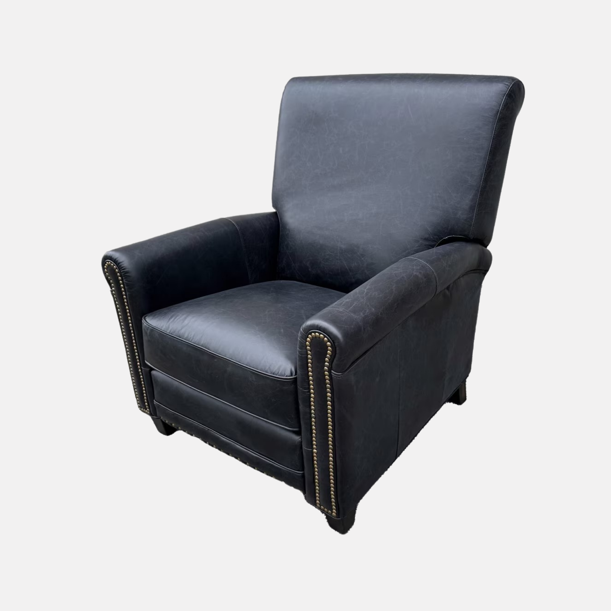 Chatswood Leather Armchair Recliner - Black
