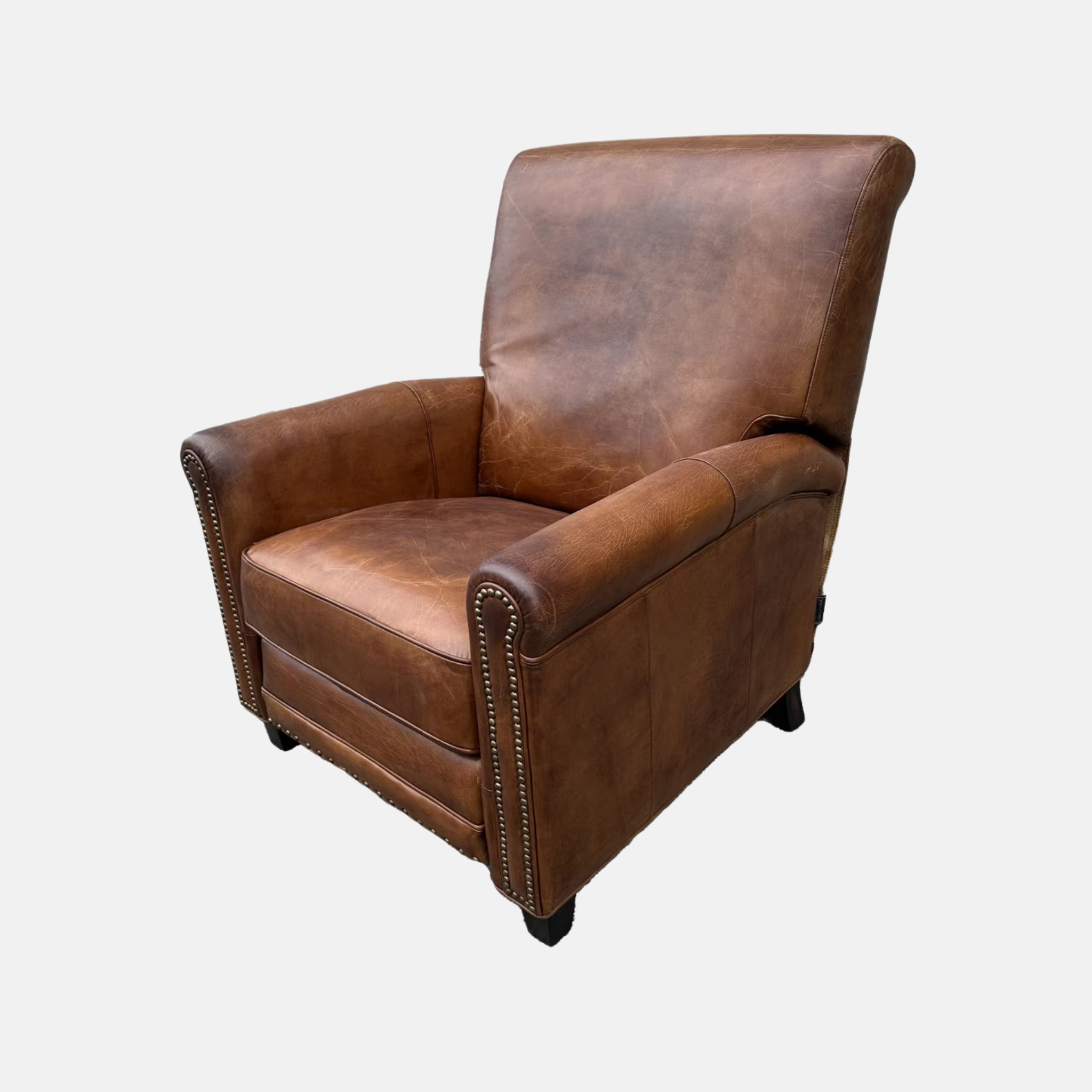 Chatswood Leather Armchair Recliner - Cigar Brown