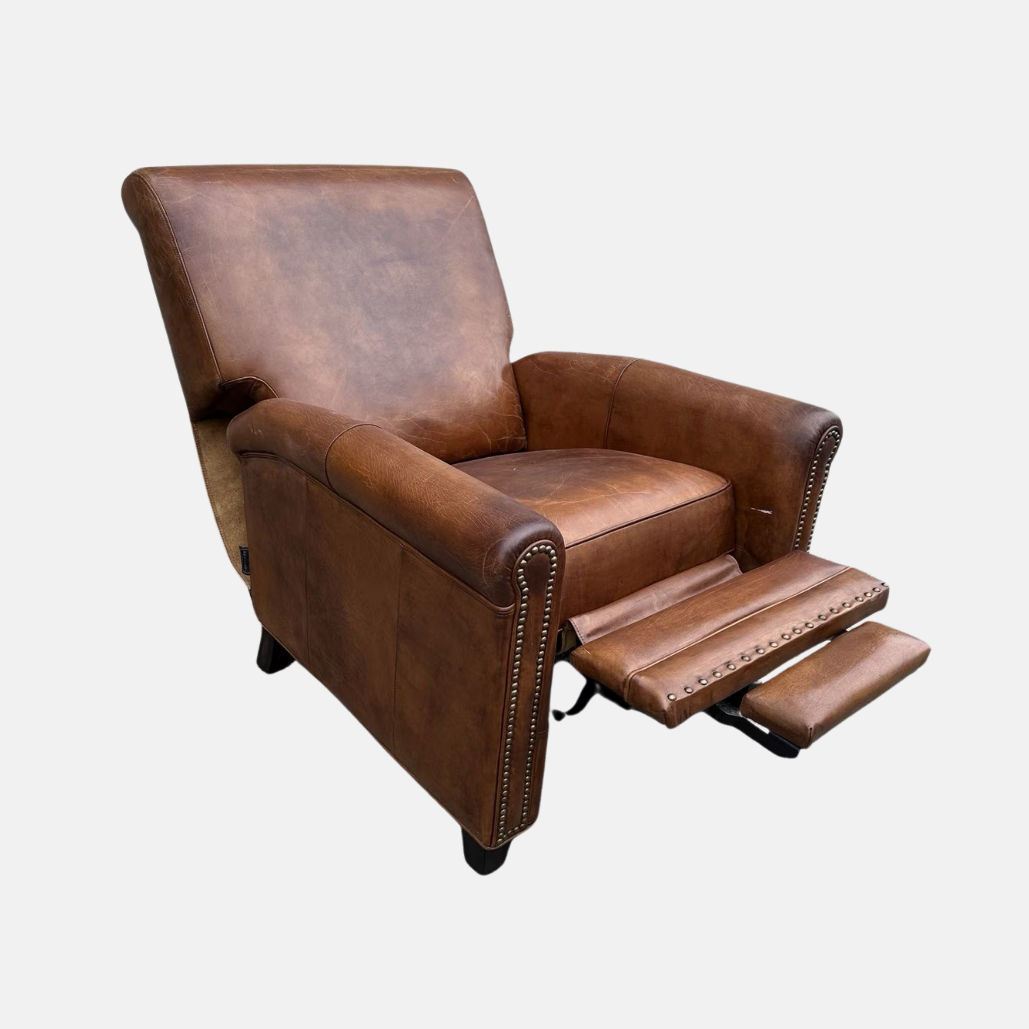 Chatswood Leather Armchair Recliner - Cigar Brown