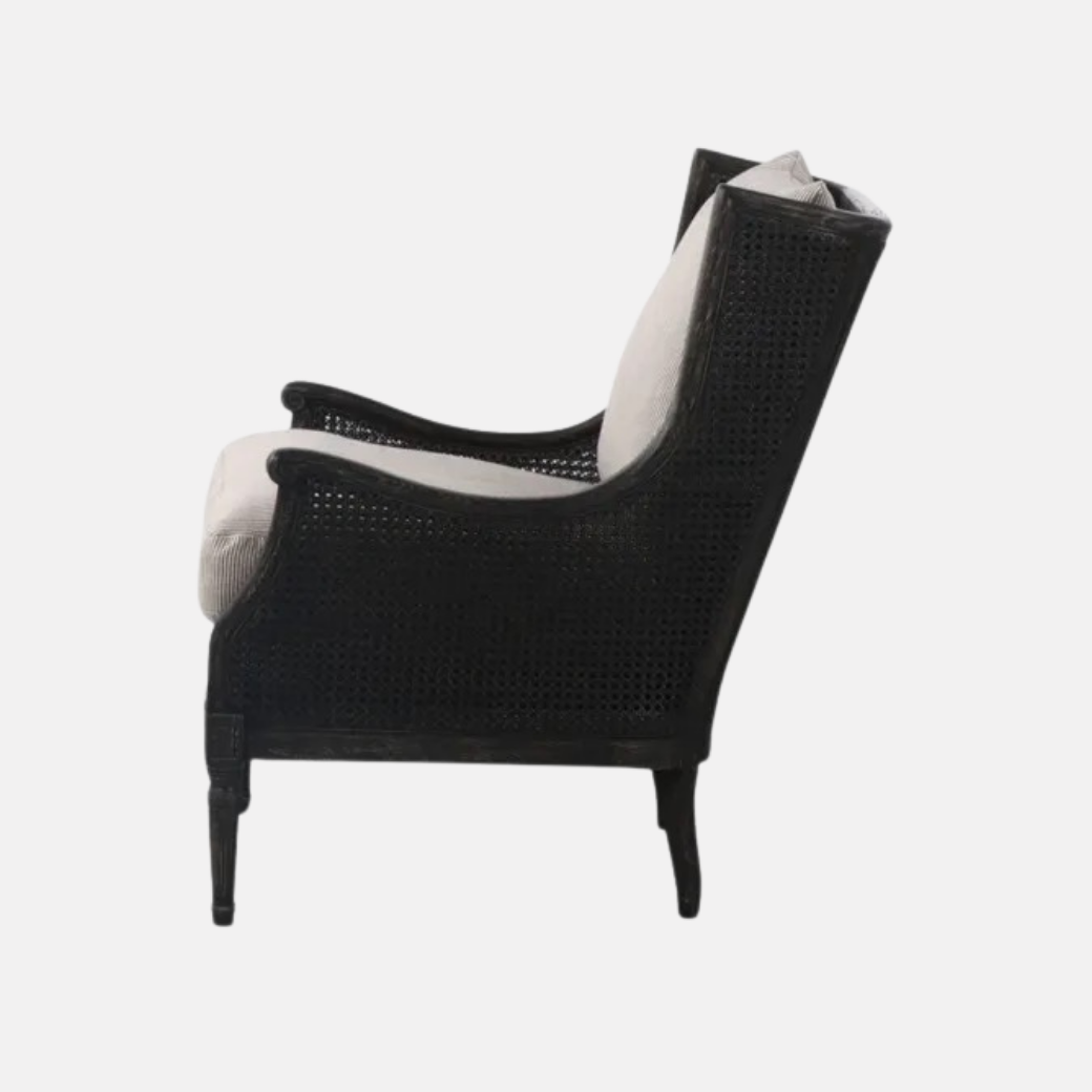 Chester Rattan Armchair - Black