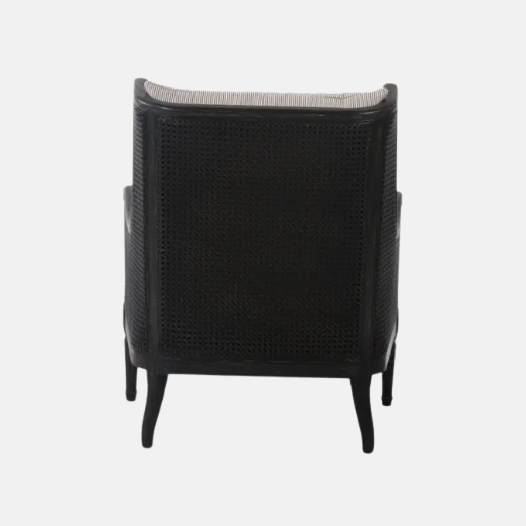Chester Rattan Armchair - Black