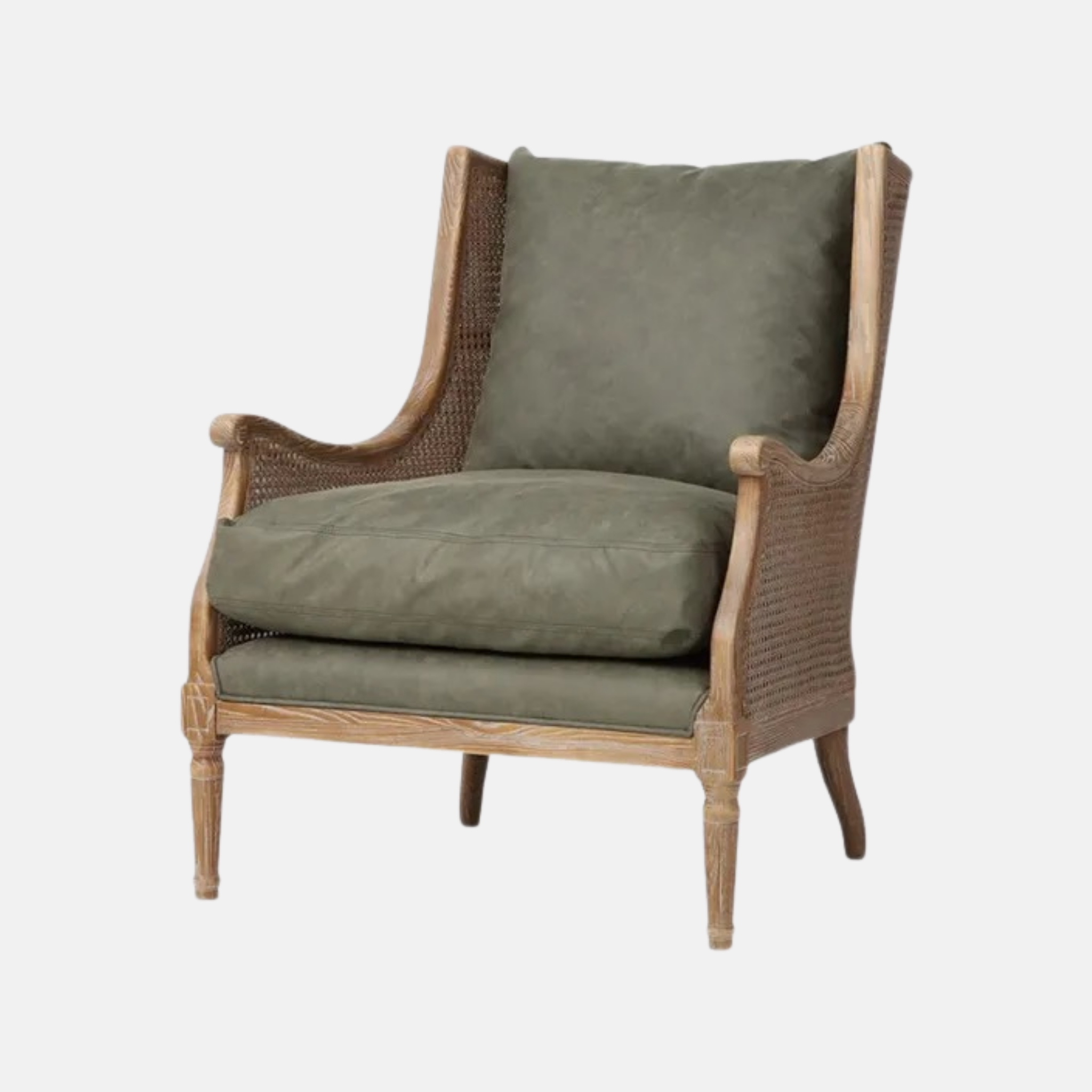 Chester Rattan Armchair - Green