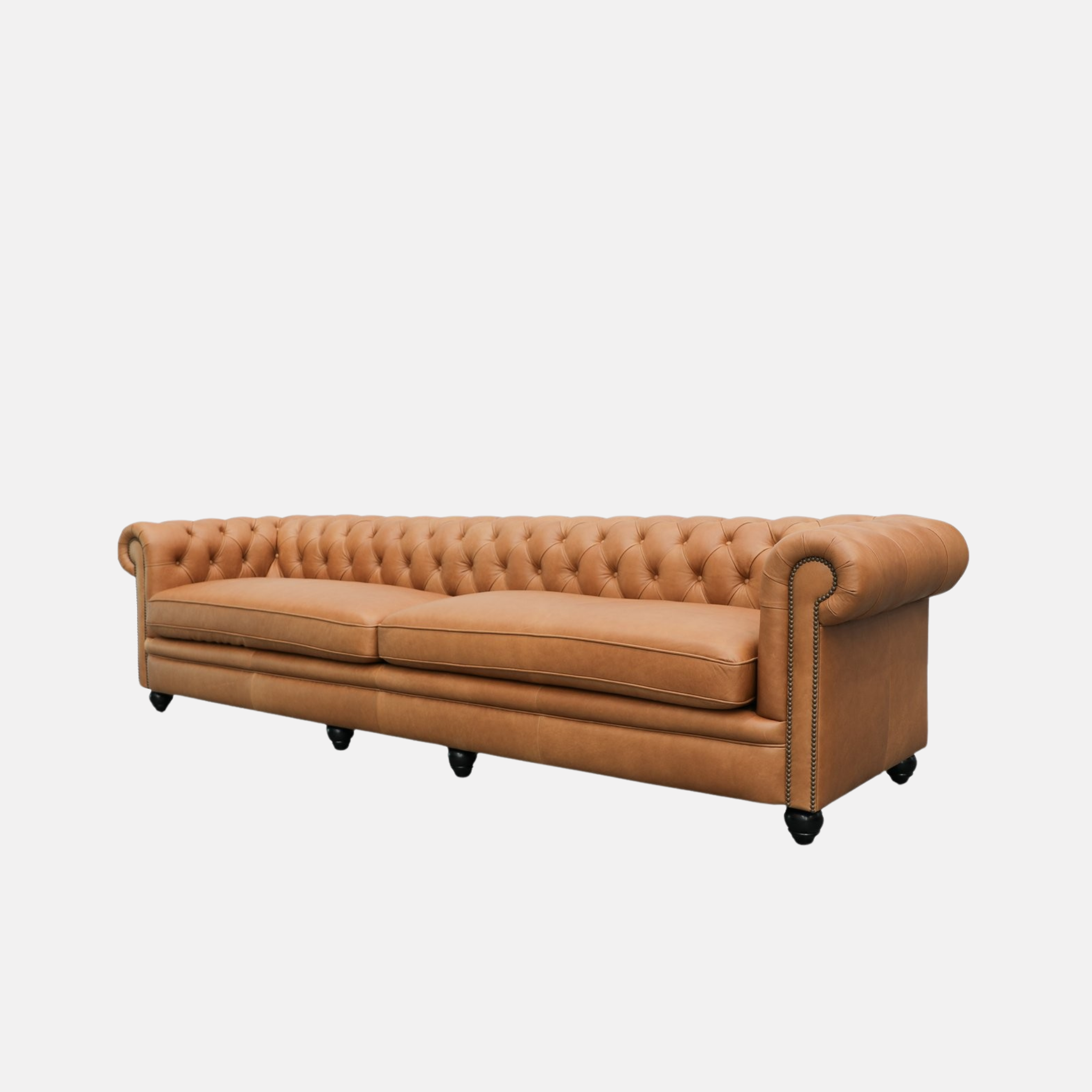 Stanhope Chesterfield 4 Seat Sofa - Camel