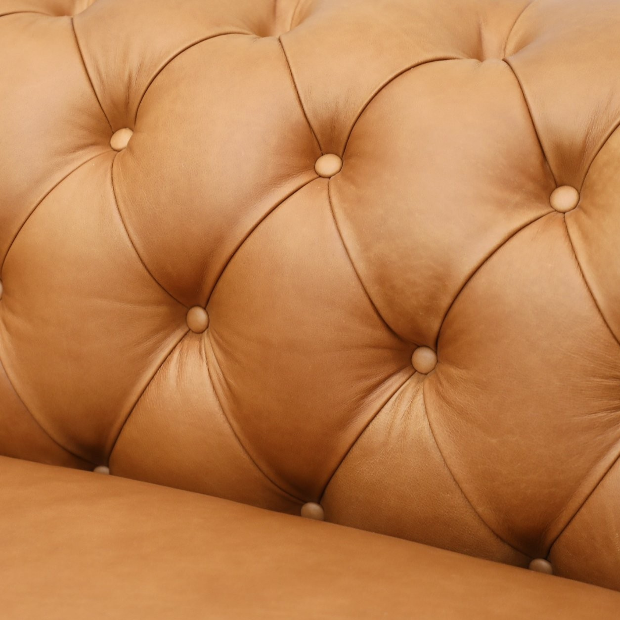 Stanhope Chesterfield 4 Seat Sofa - Camel