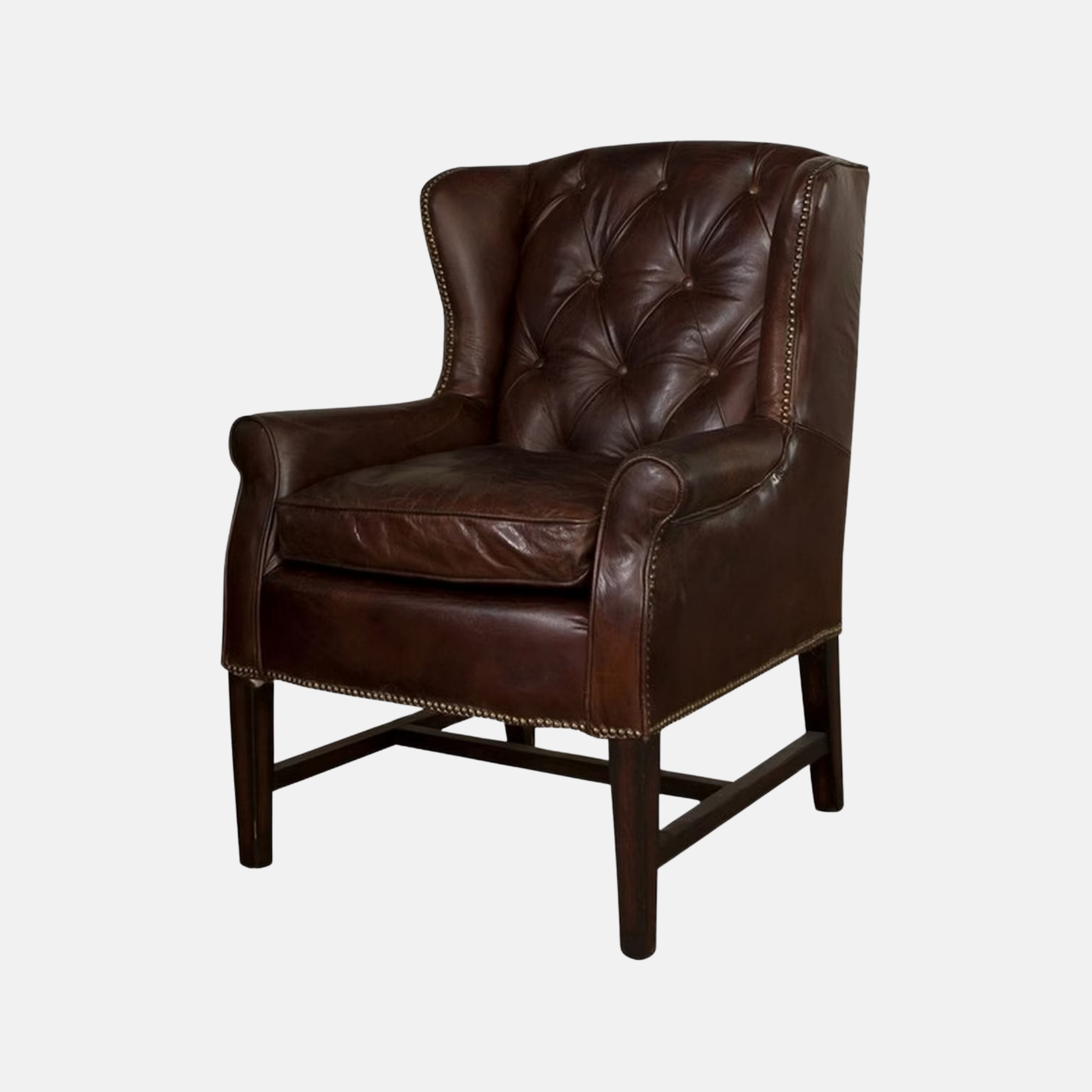 Clement Leather Armchair - Cigar Brown