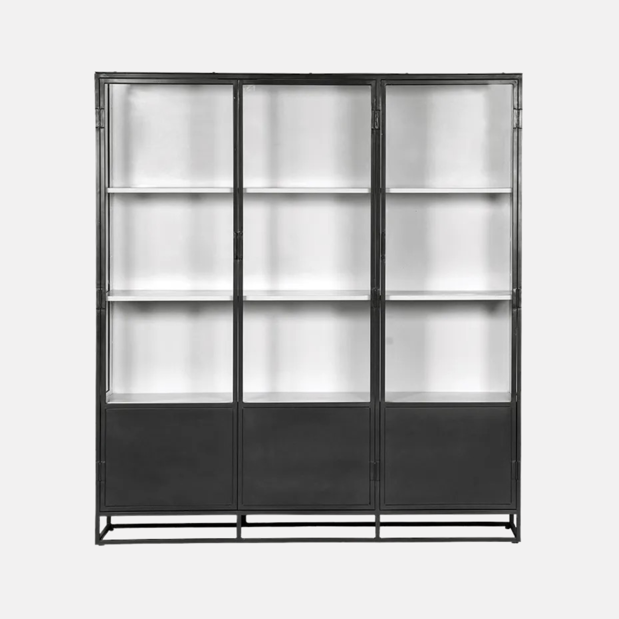 Cole Display Cabinet Triple - Black