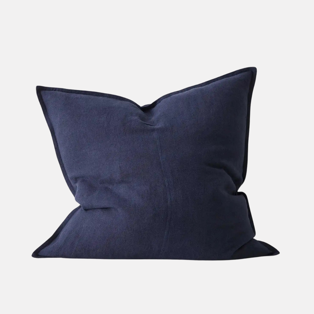 Como Linen Feather Filled Cushion - Ocean