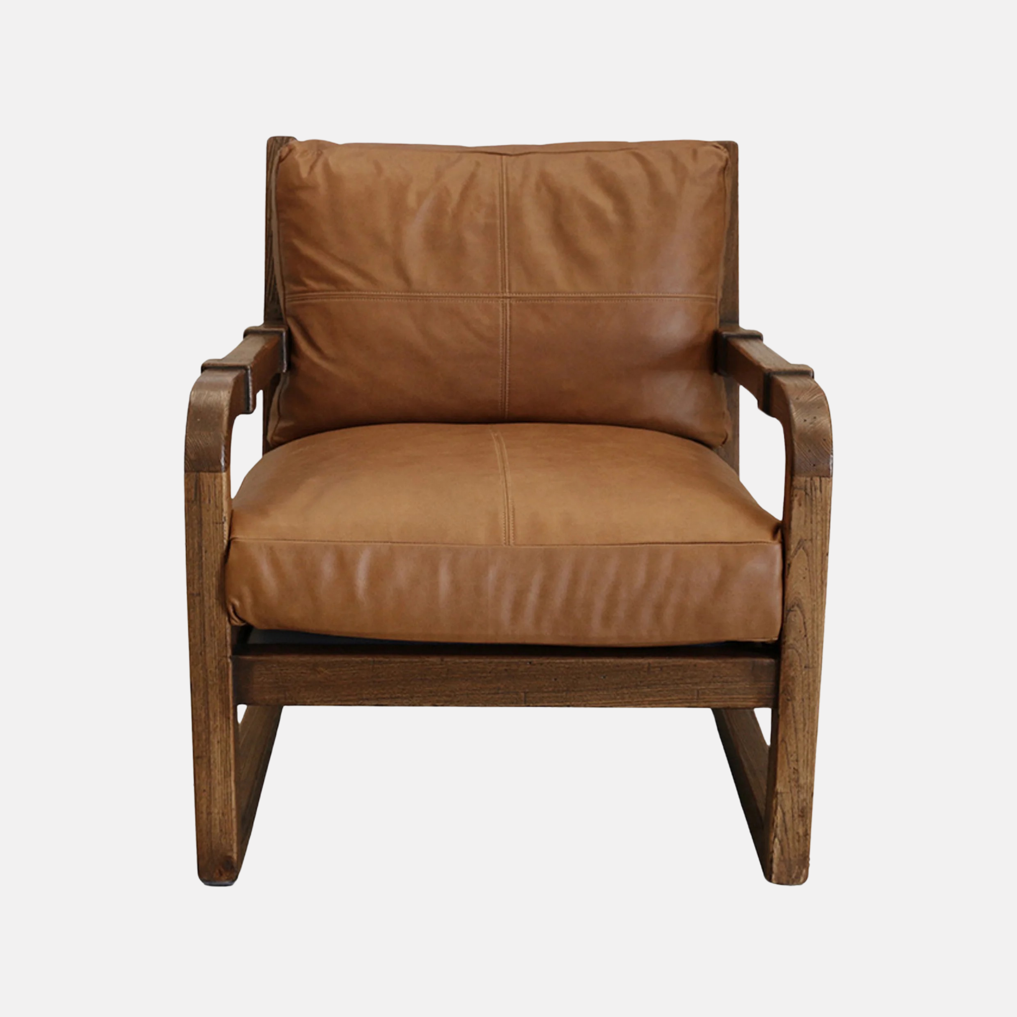 Cuba Leather Armchair - Brown