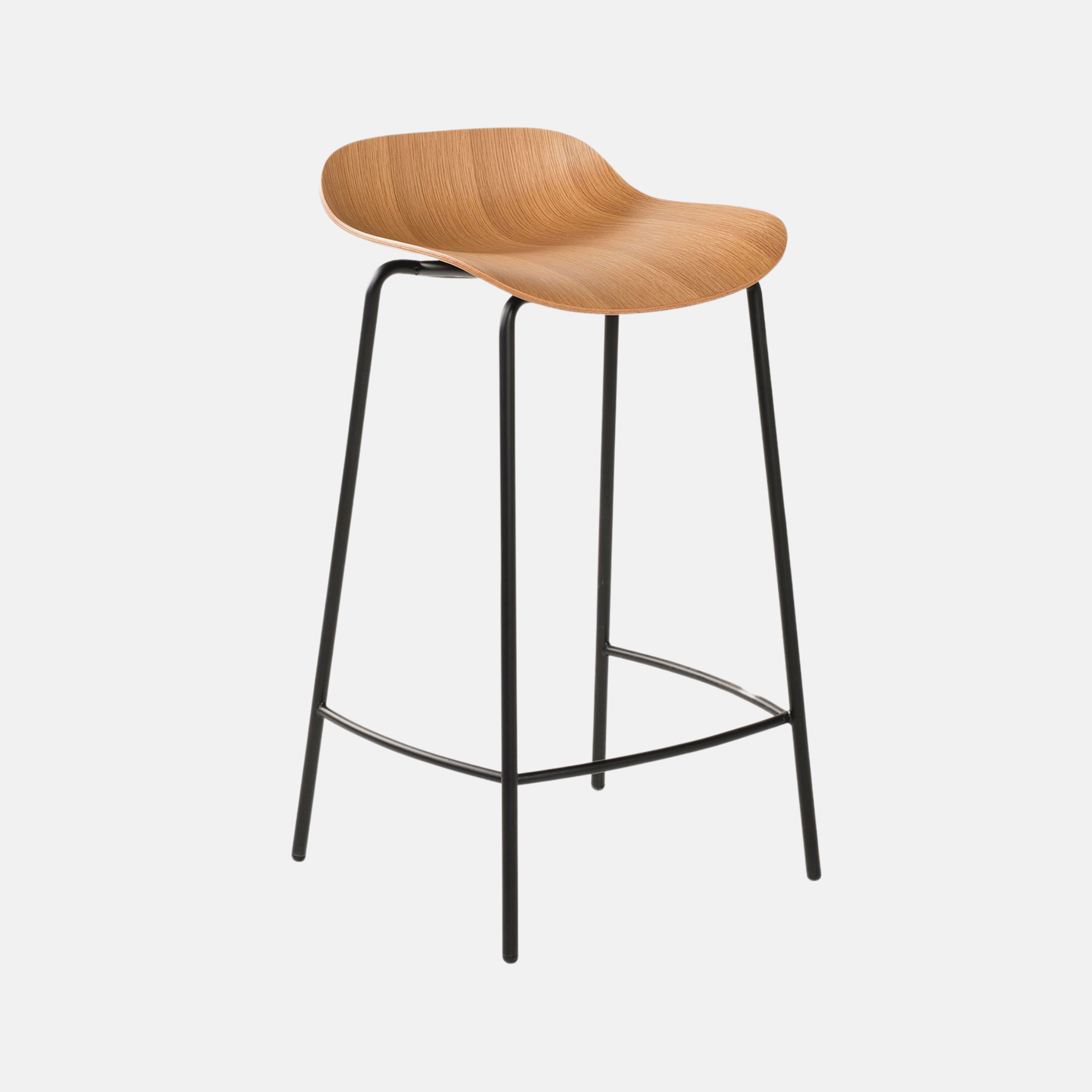 Curve Barstool Natural Oak