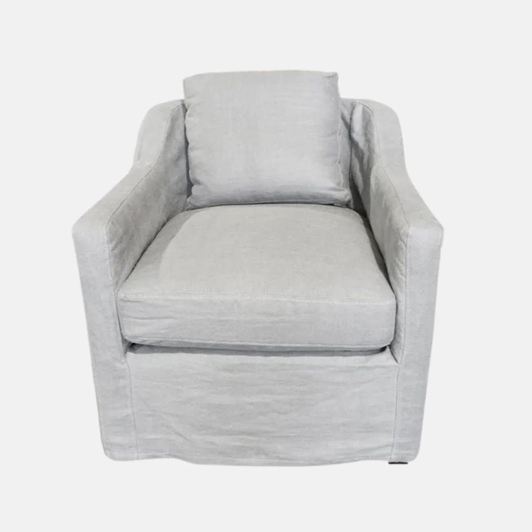 Dune Armchair - Grey Cotton