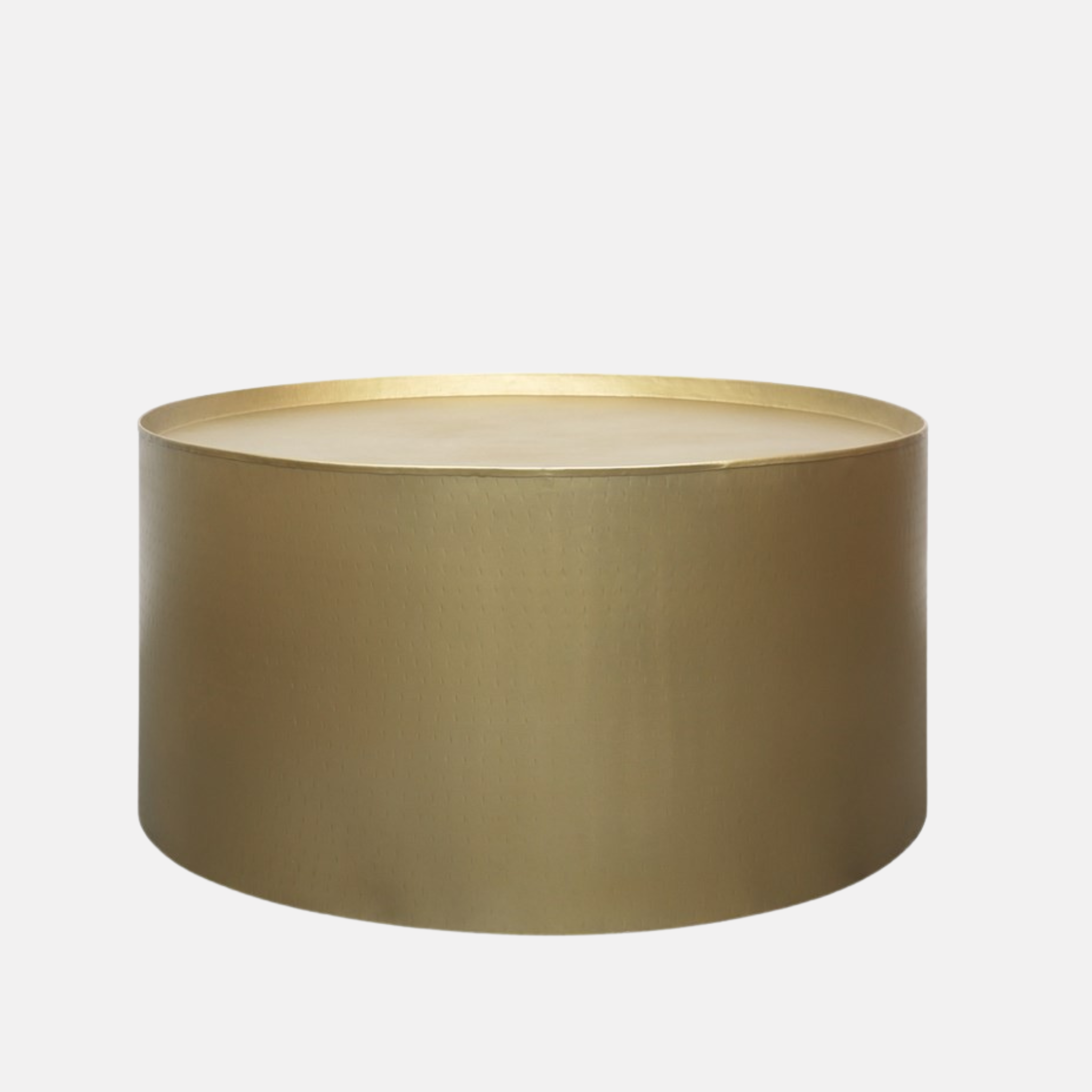 Eaton Drum Coffee Table - Brass