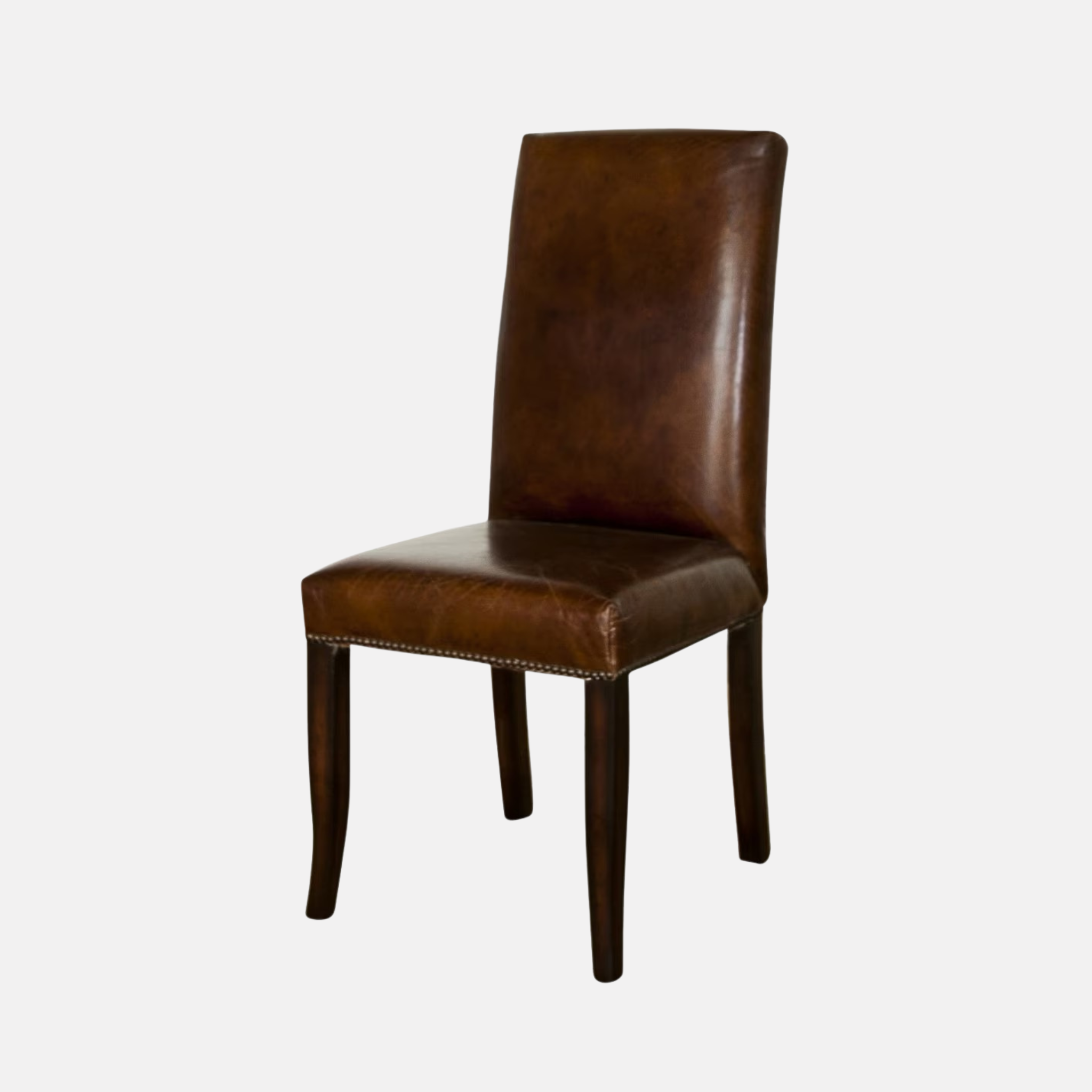 Edward Cigar Leather Dining Chair