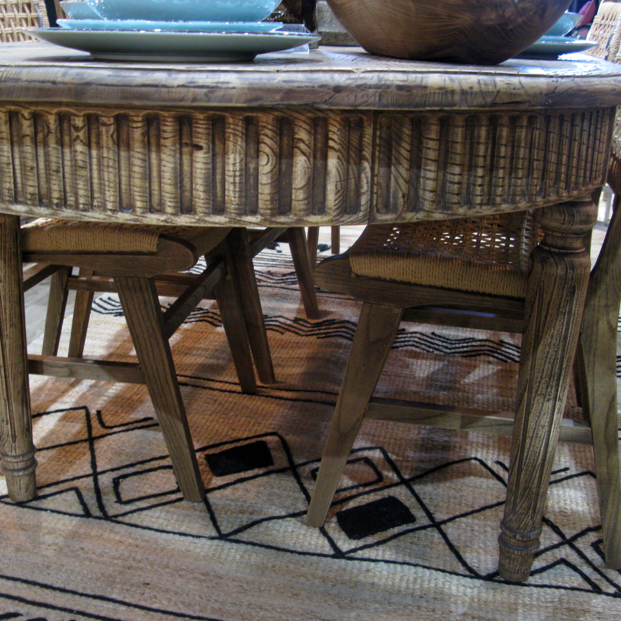 Edwin Oval Elm Dining Table