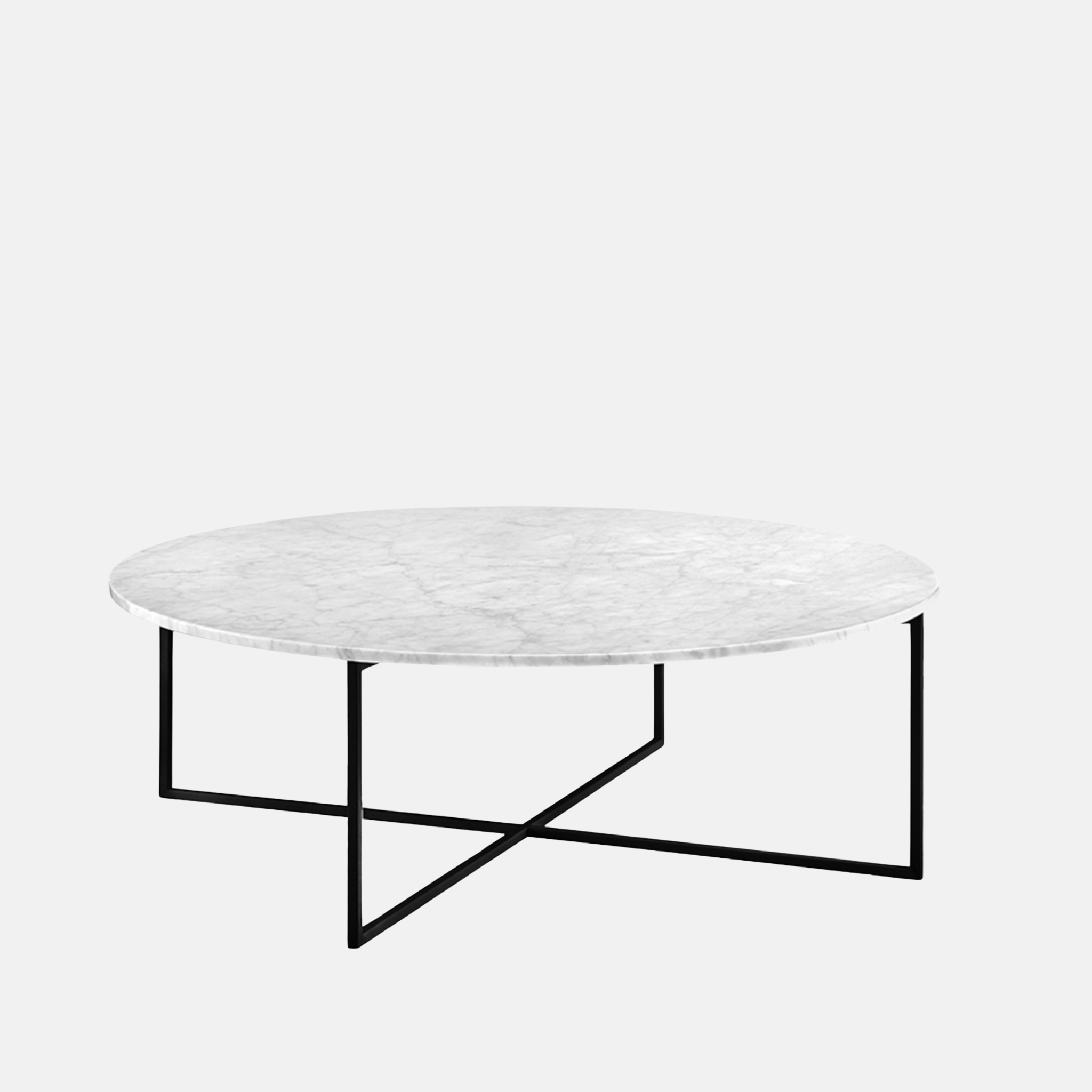 Elle Luxe Marble Coffee Table - Black / White