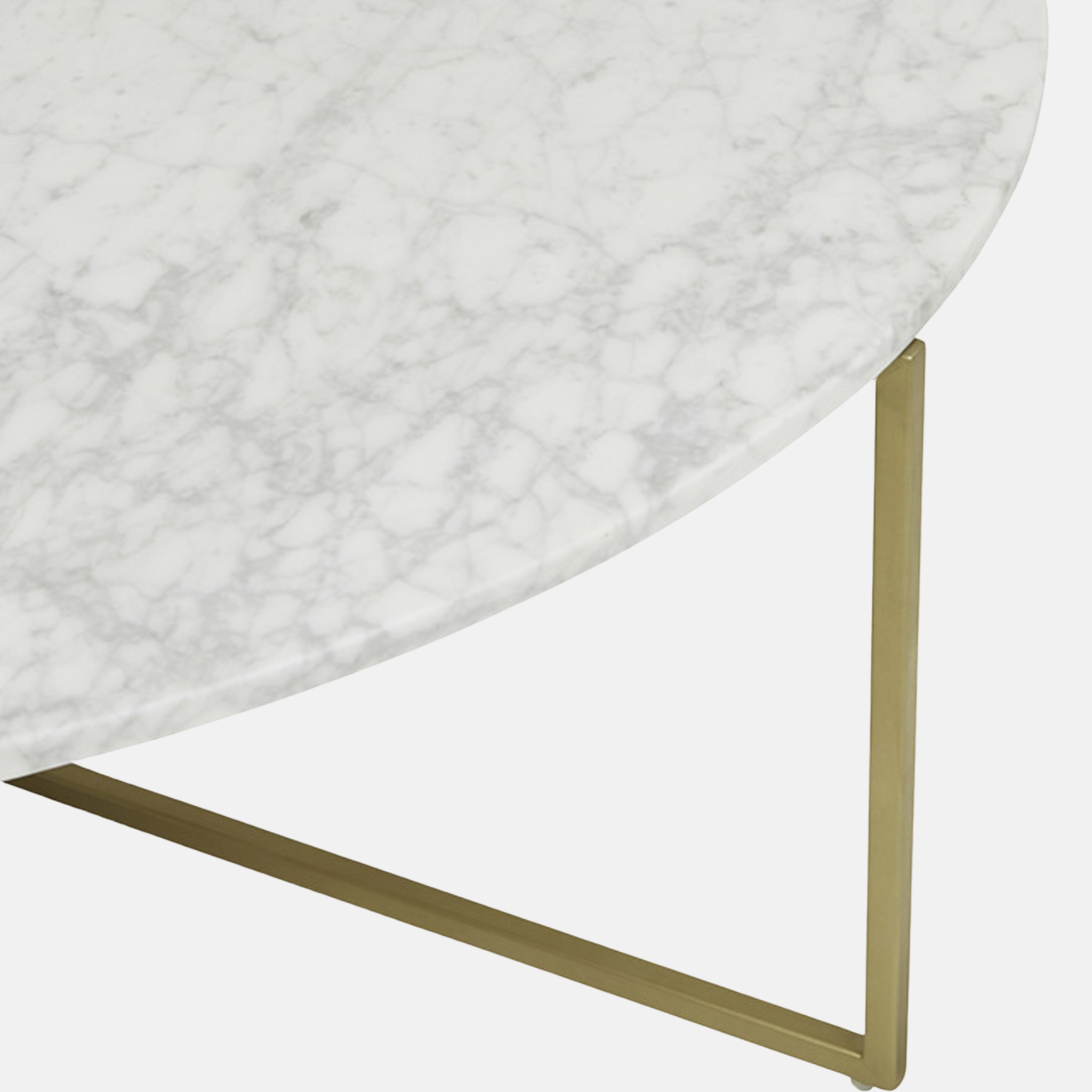 Elle Luxe Marble Coffee Table - Gold
