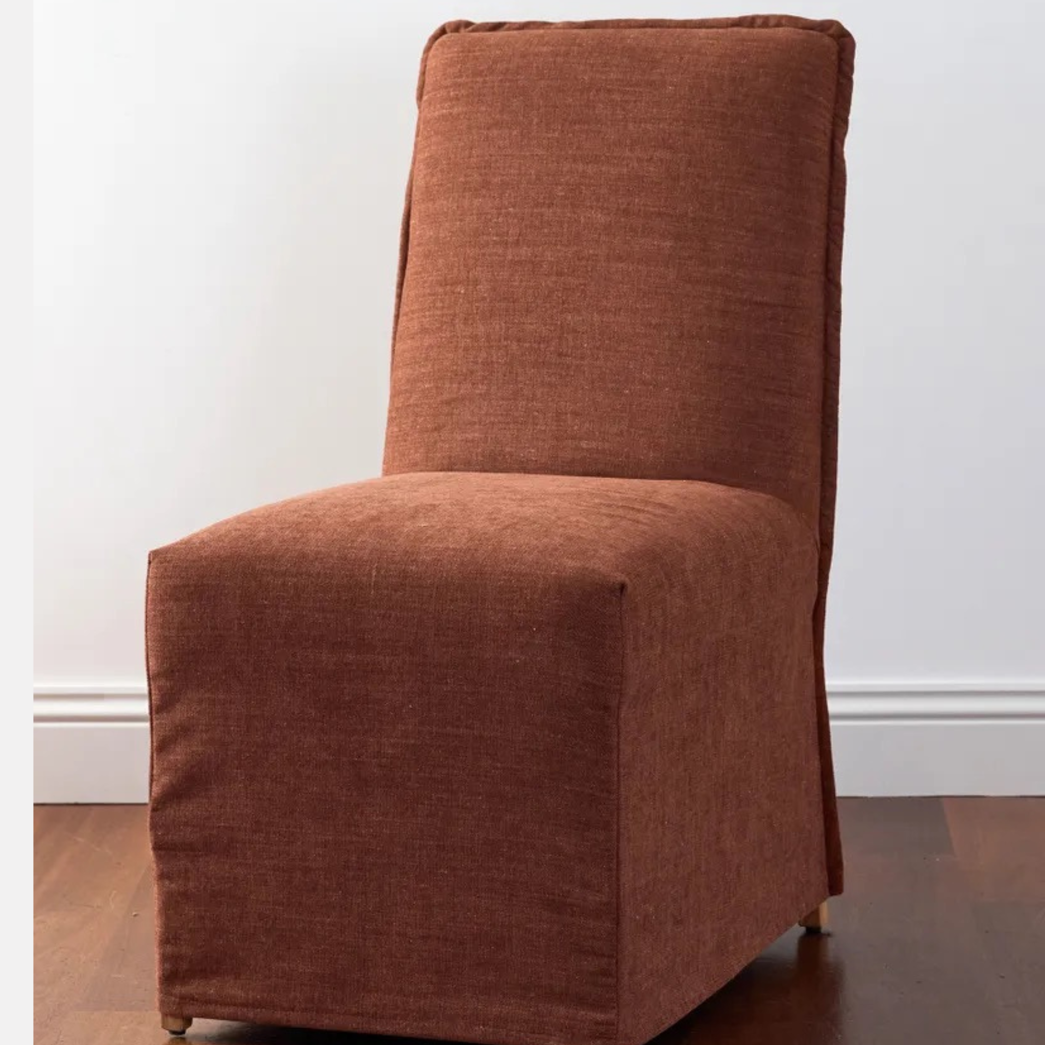 Elle Slipcover Dining Chair - Rust
