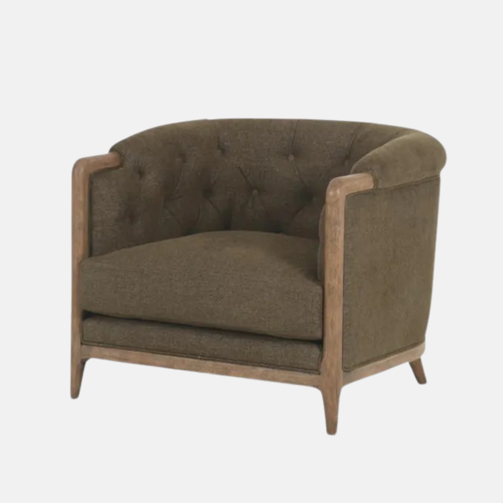 ELLSWORTH ARMCHAIR - OLIVE GREEN