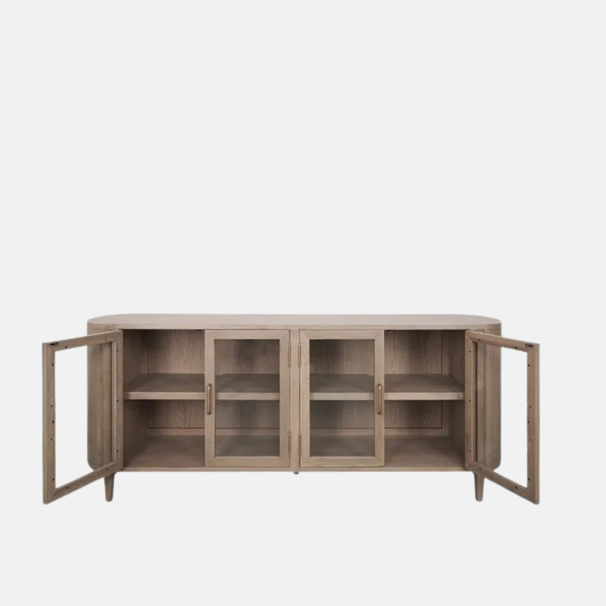 Finely Curved Sideboard