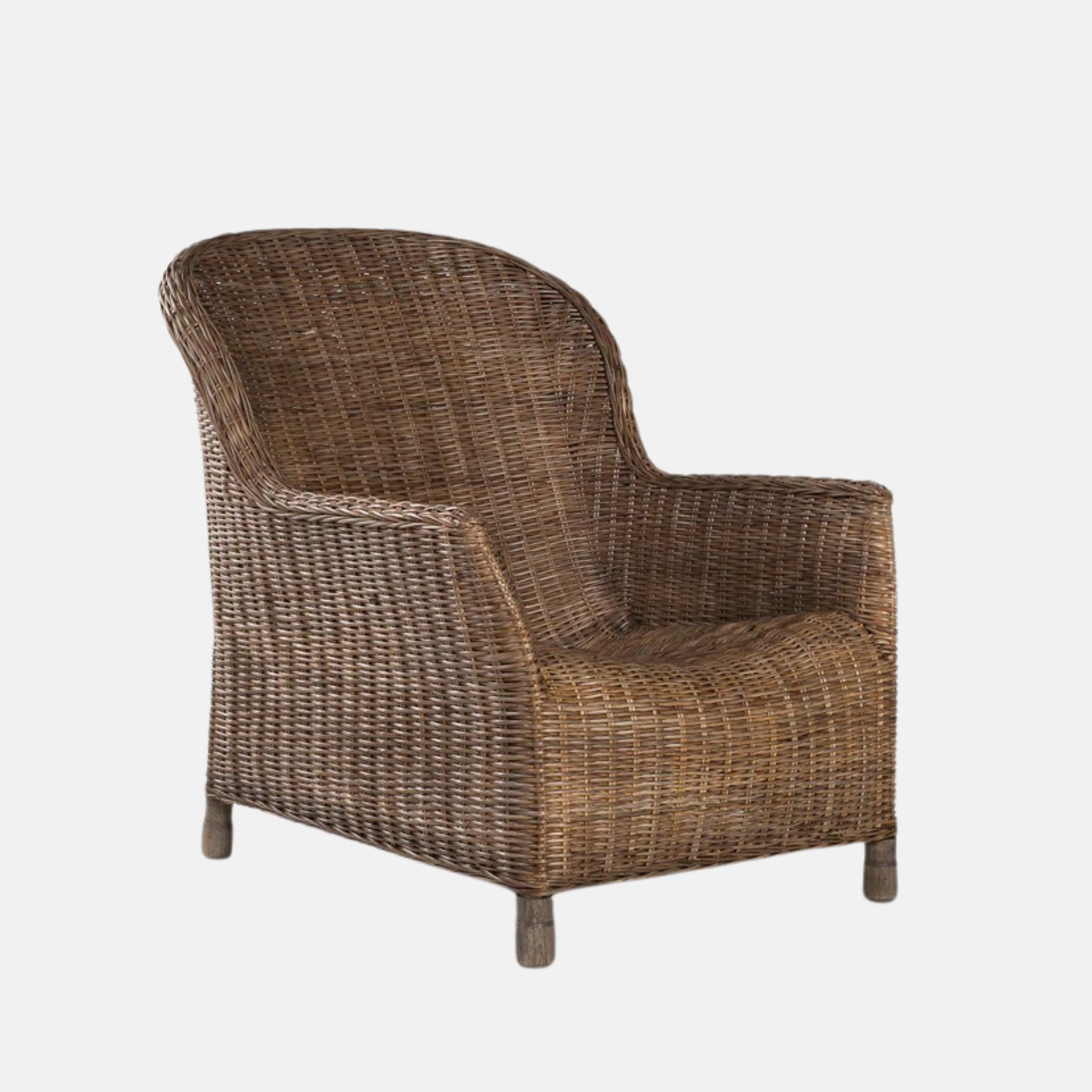 Gable Rattan Armchair - Pepper