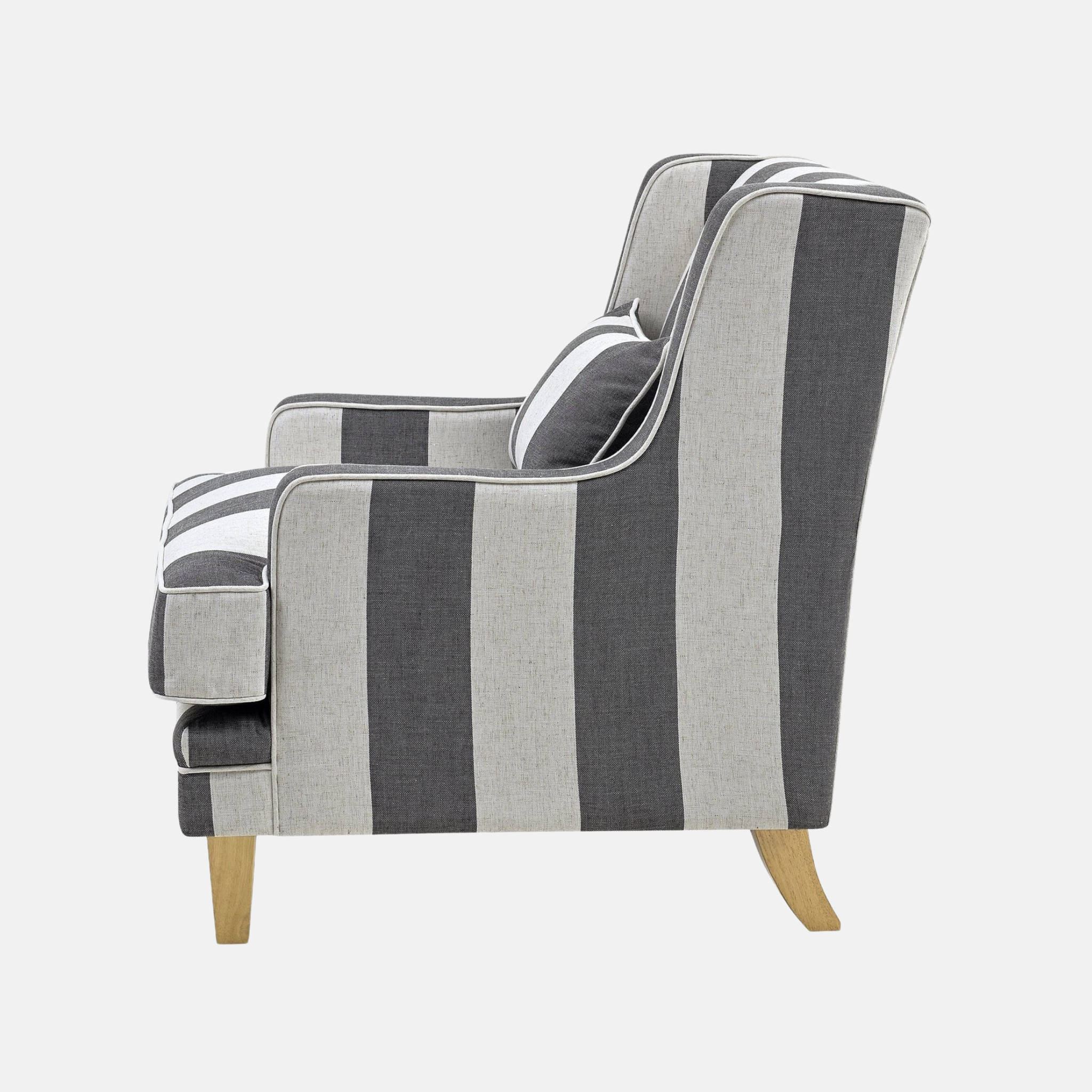 Greenport Armchair - Grey Stripe