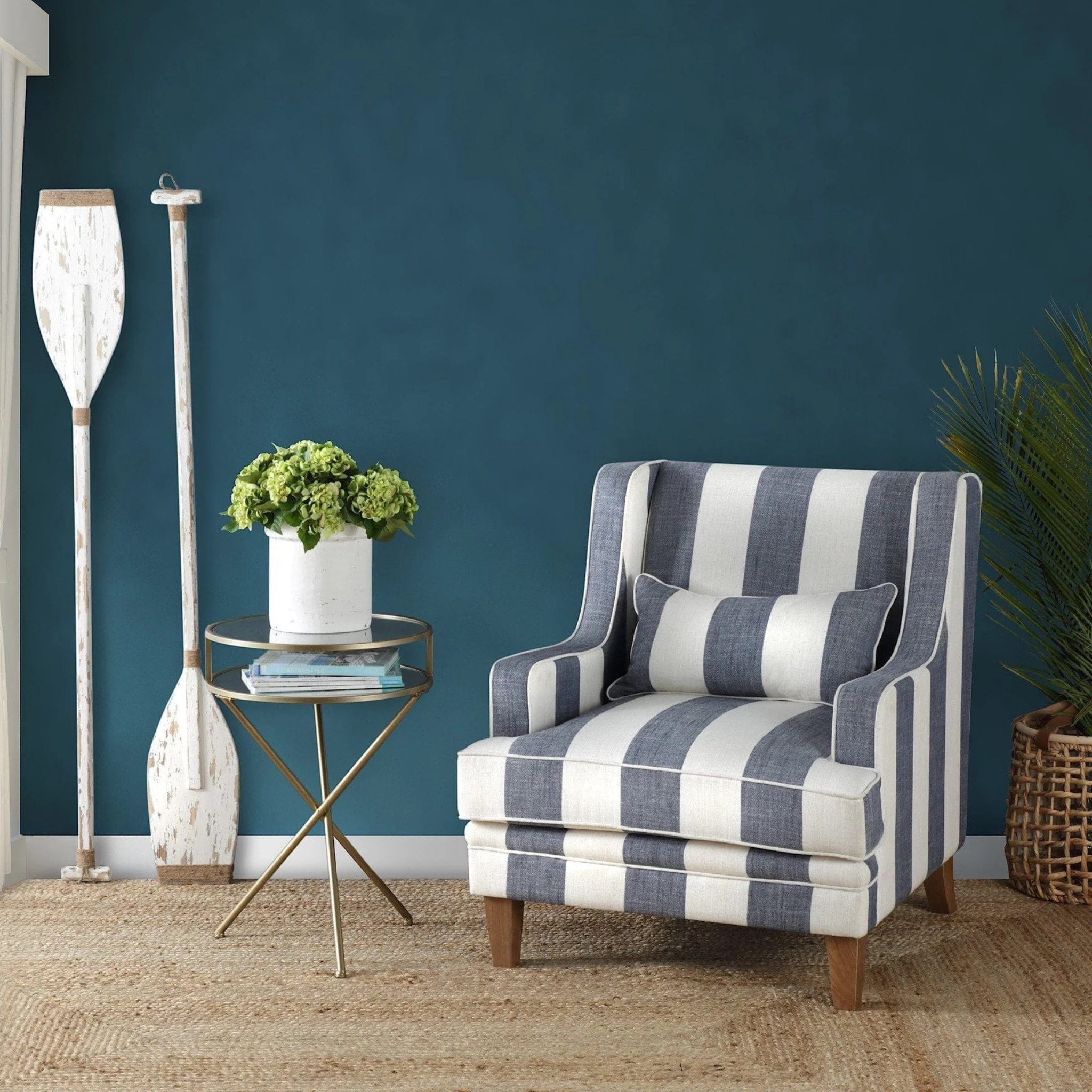 Greenport Armchair - Denim Stripe