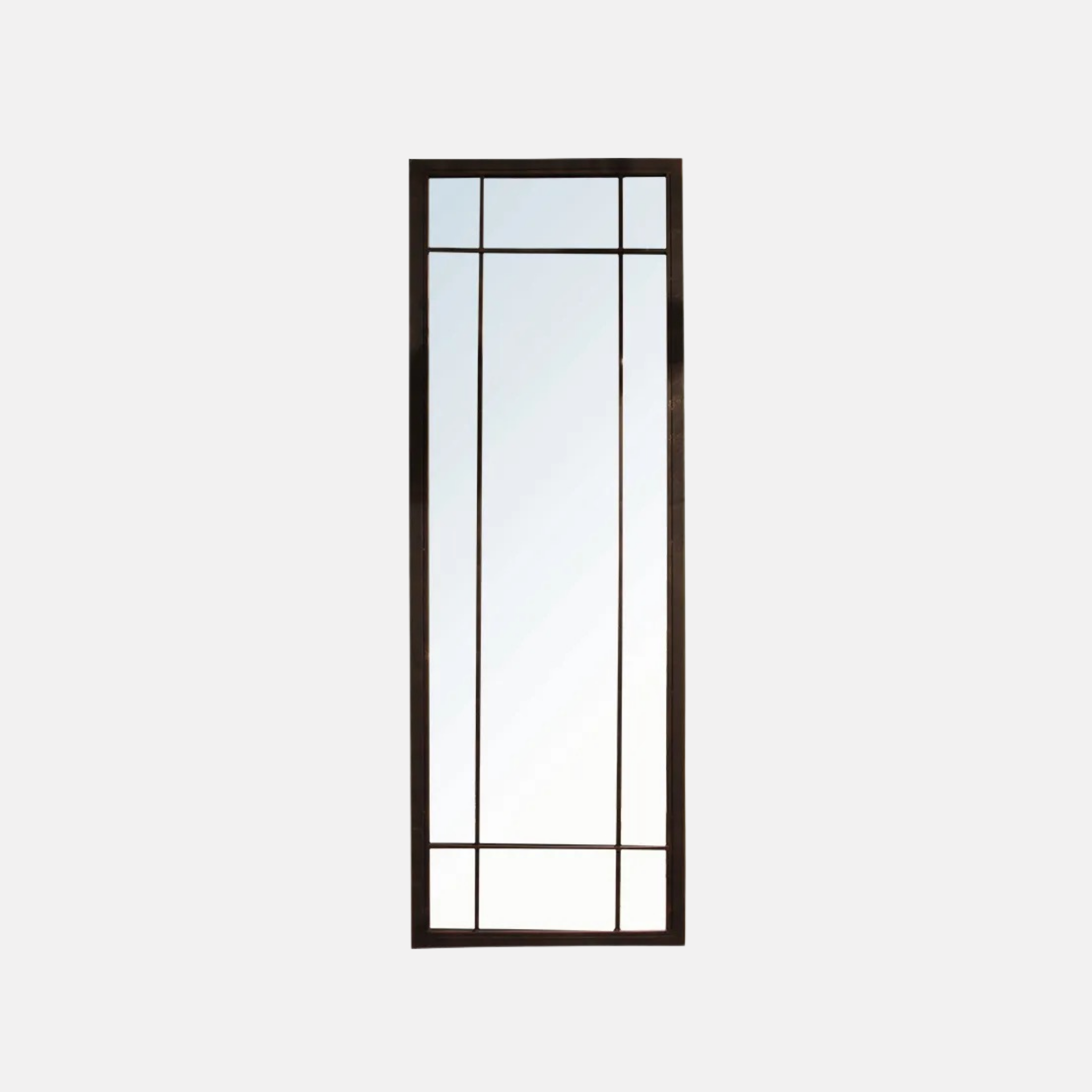 Iron Grid Floor Mirror