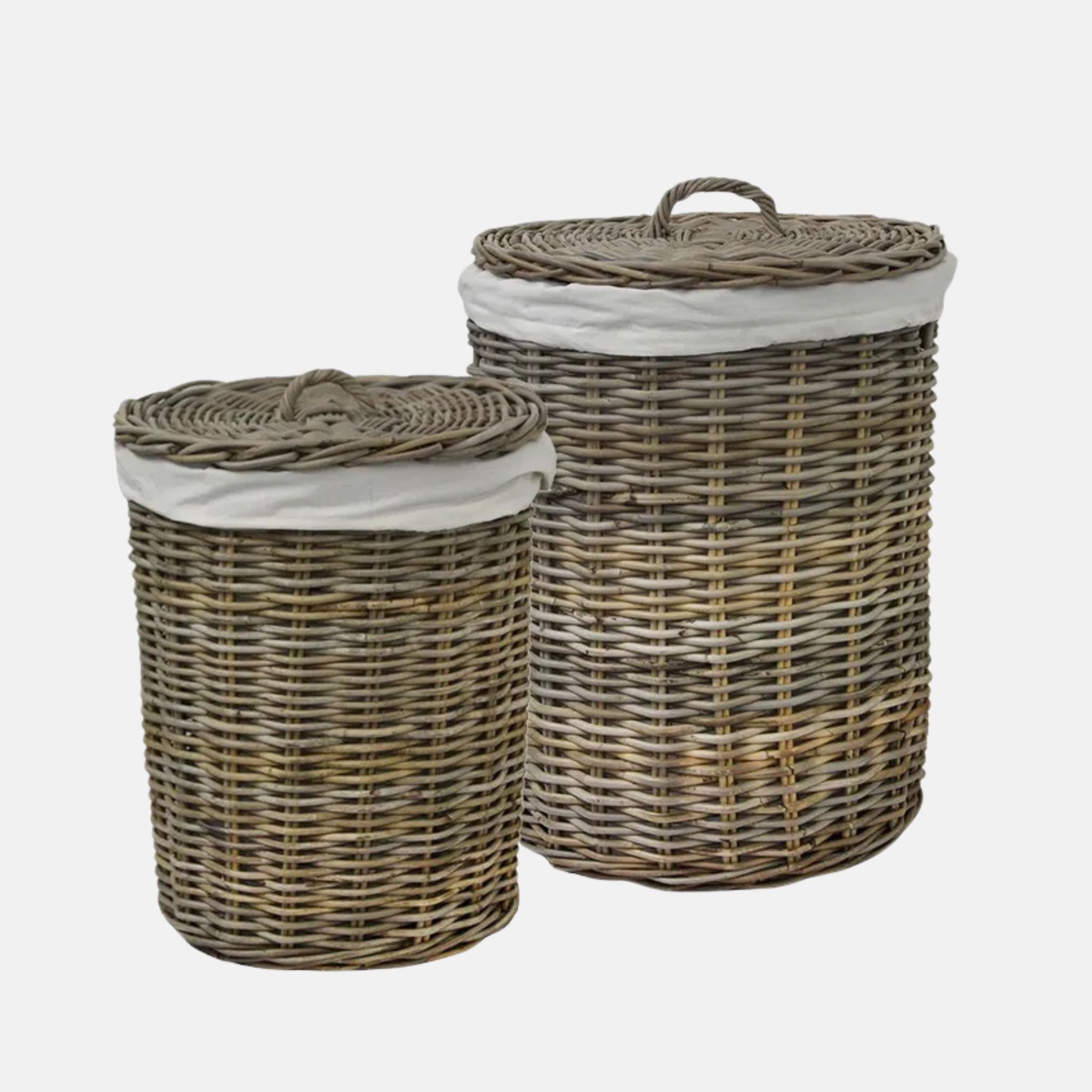 Grove Rattan Laundry Baskets Set of 2