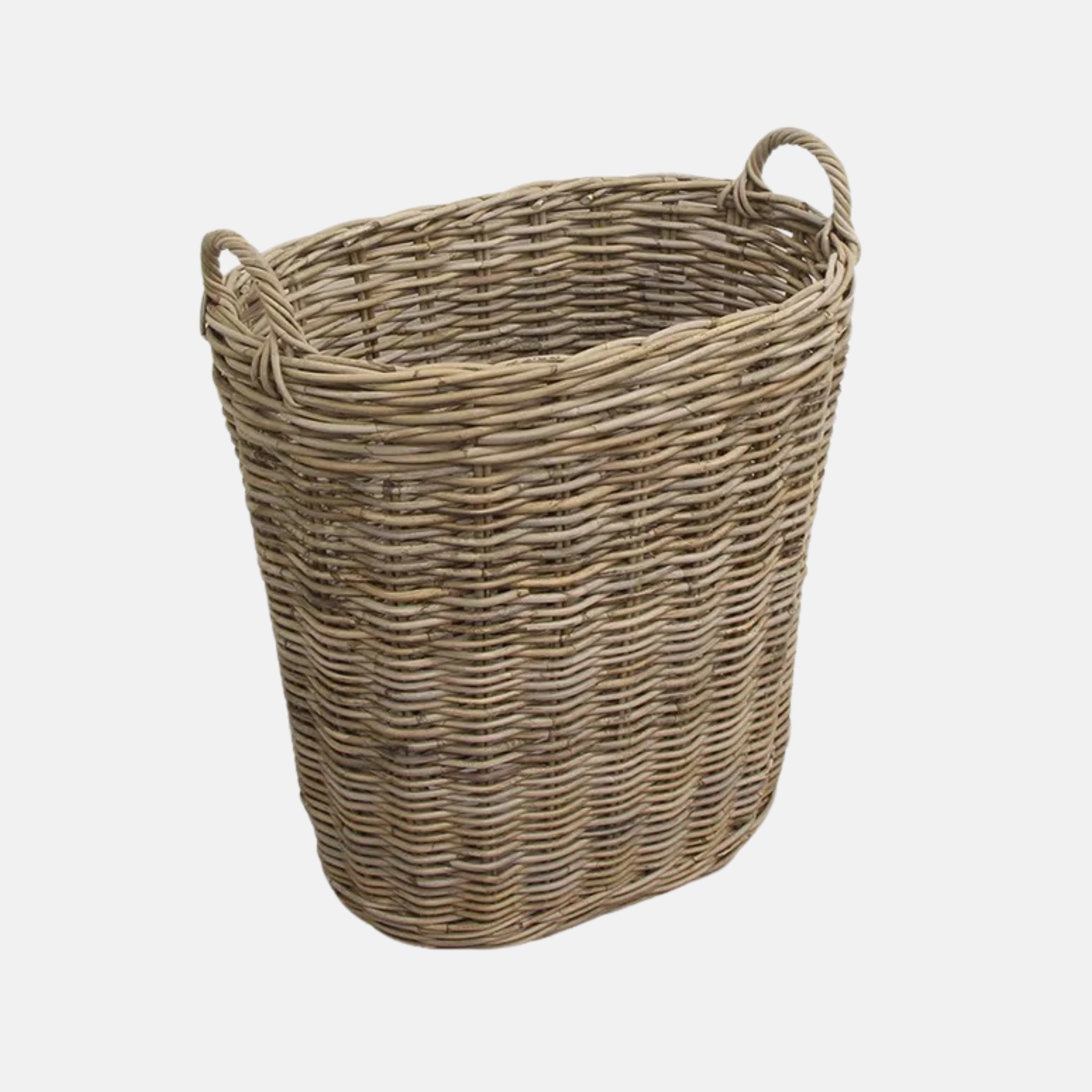 Grove Rattan Tall Oval Basket