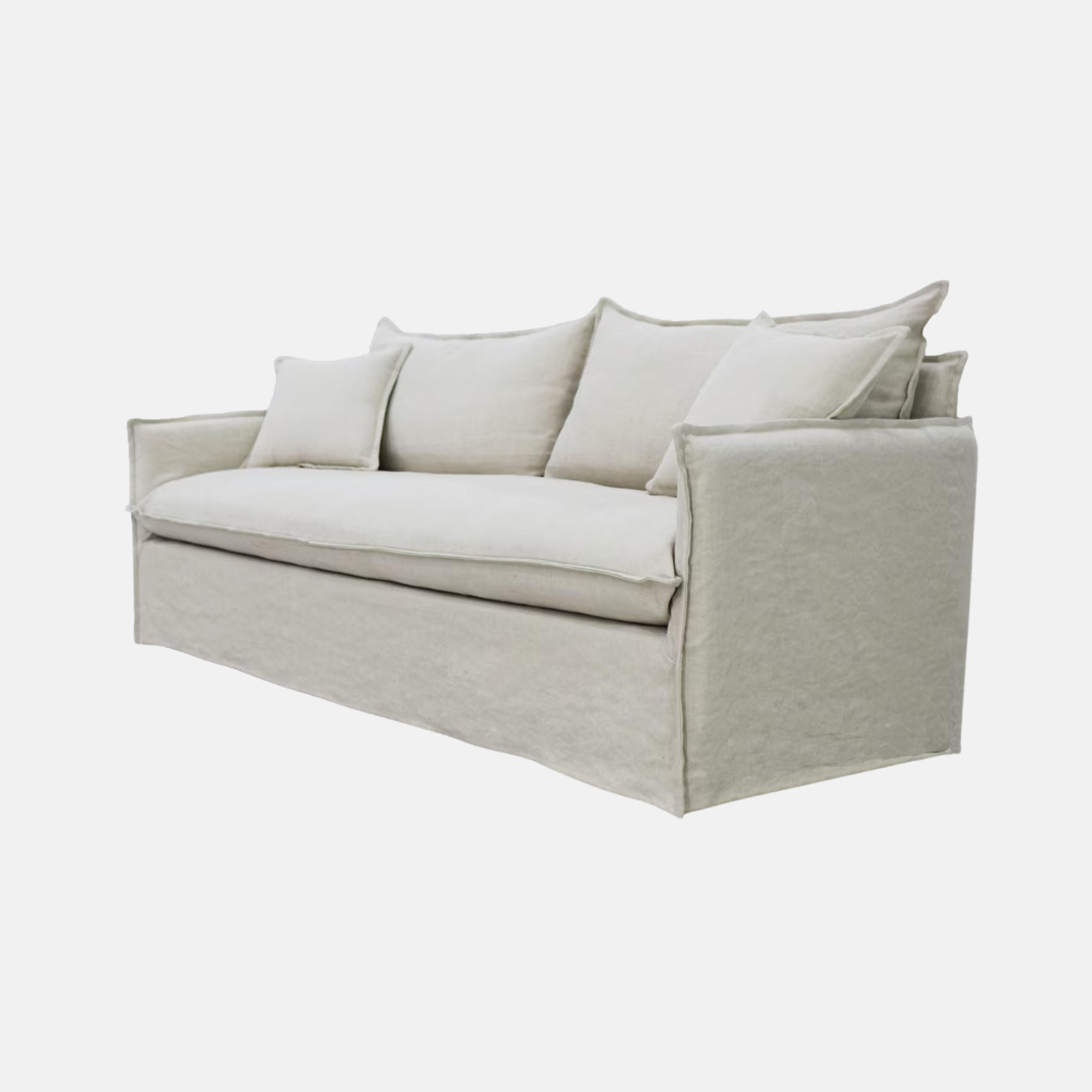 Grove Slip Cover Sofa - Salt & Pepper