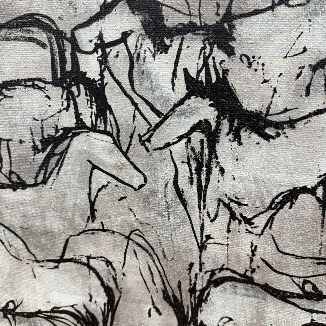 Herd Framed Canvas