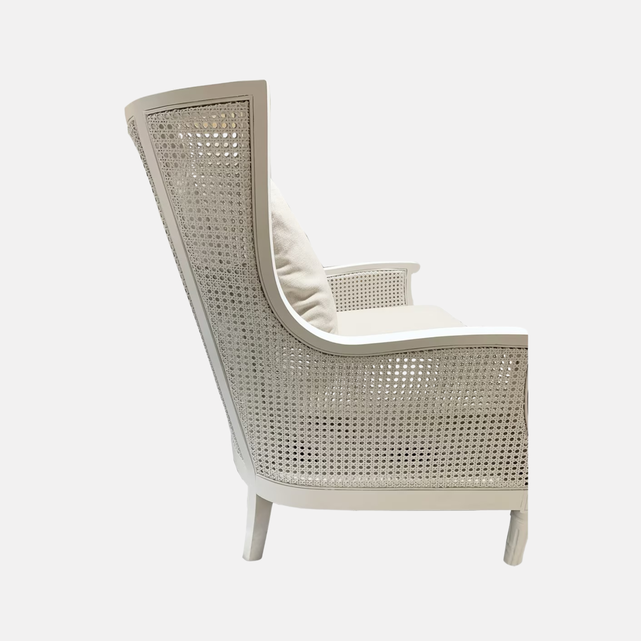 Hudson Rattan Armchair - Whitewash