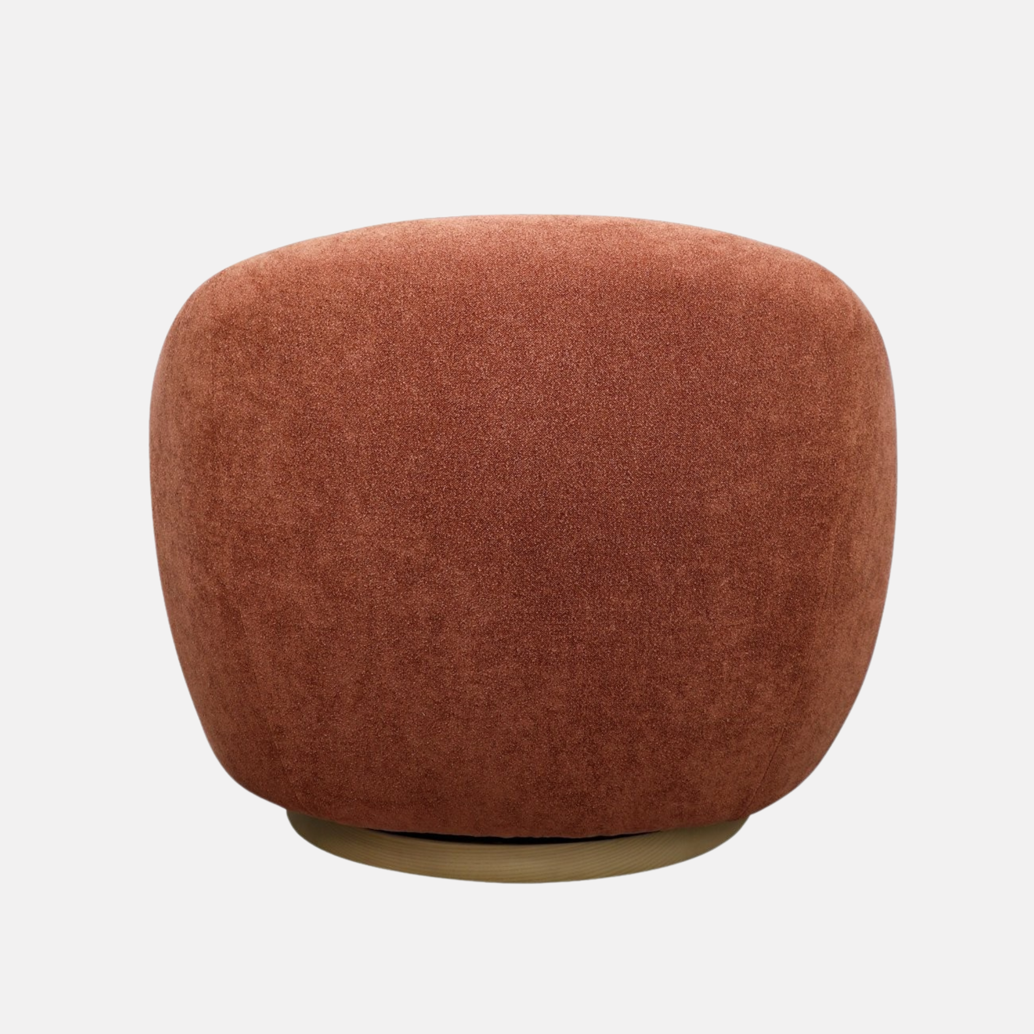 Aaron Swivel Armchair - Rust