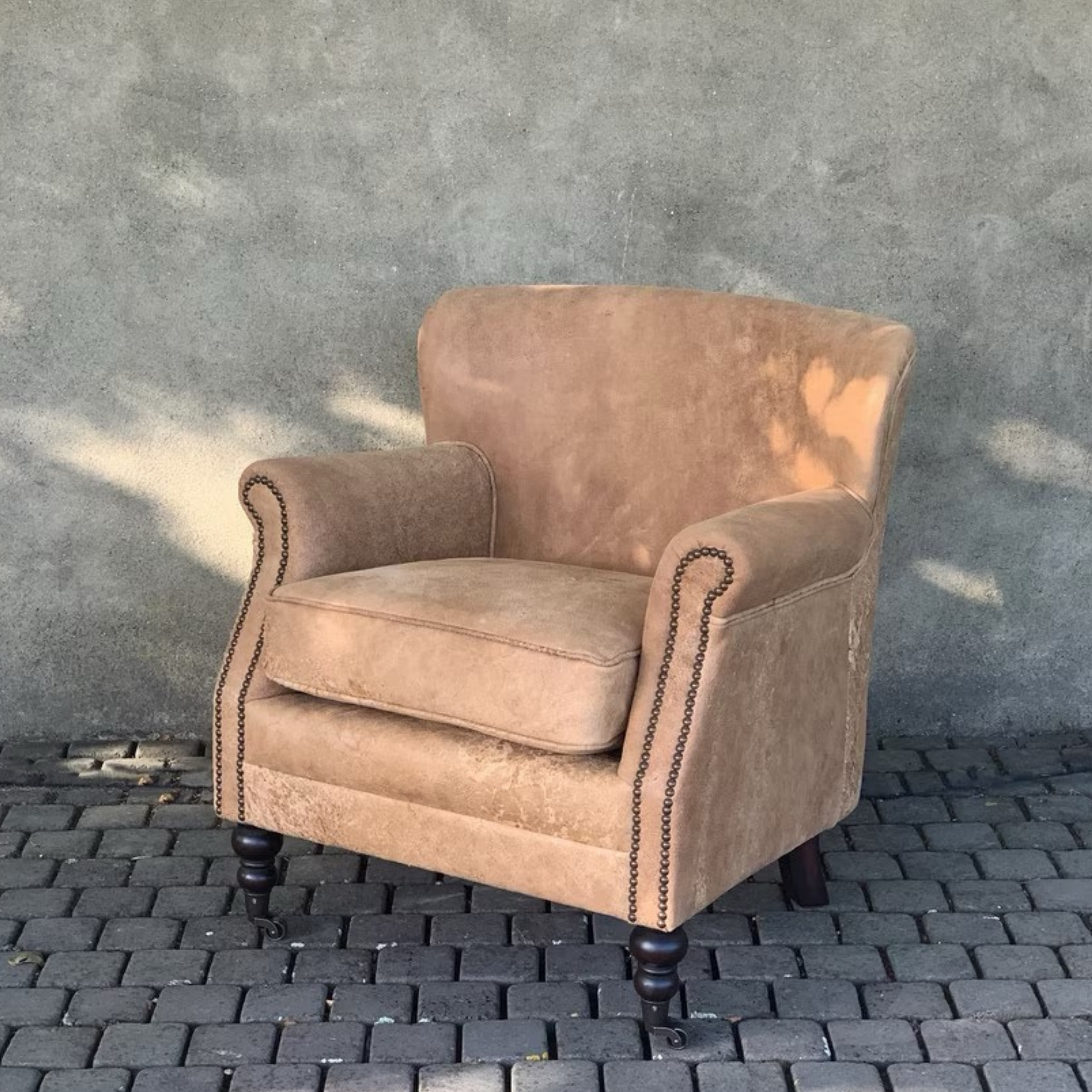 Mortimer Leather Armchair - Destroyed Camel