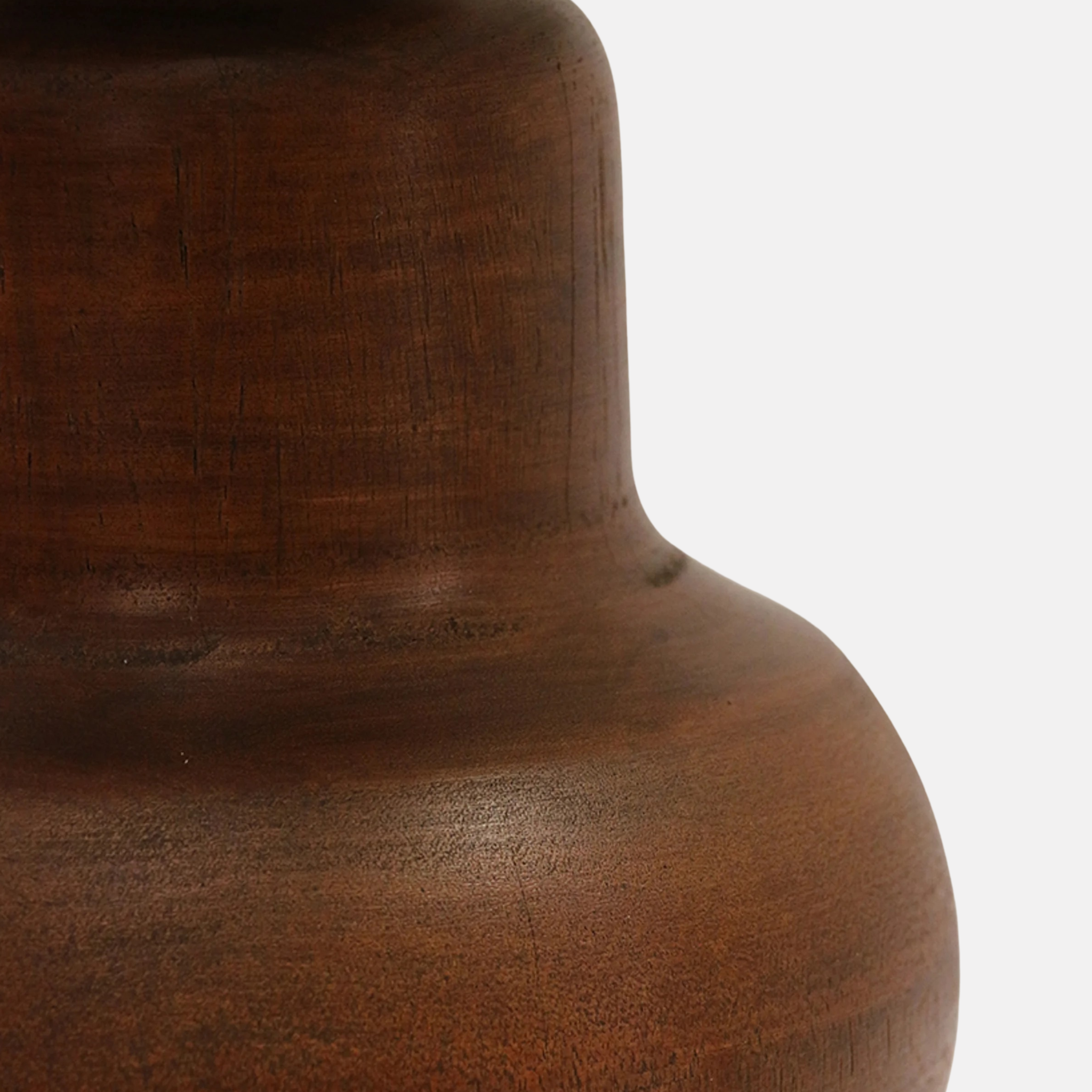 Java Wooden Urn Lamp - PAIR