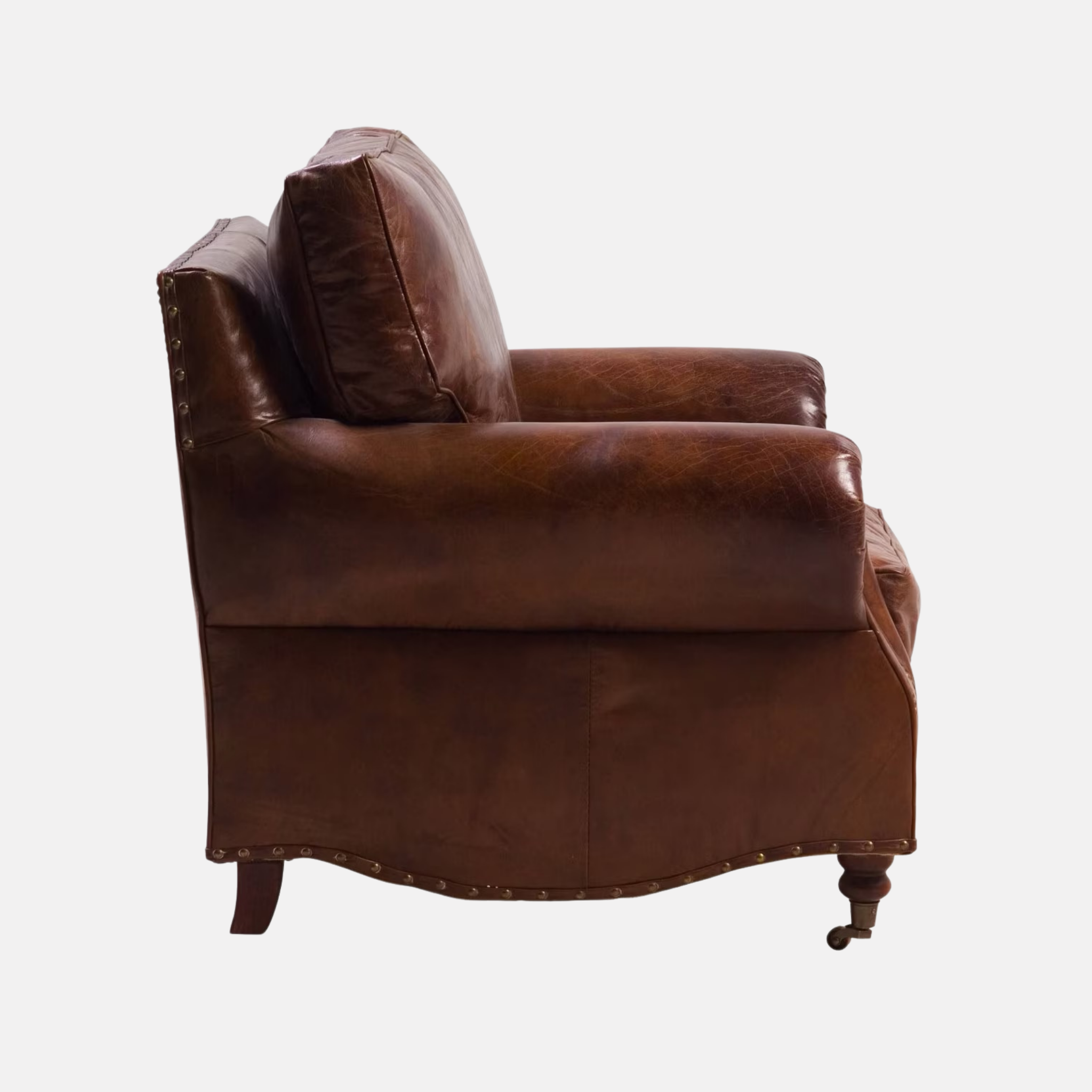 Kent Leather Armchair - Cigar brown