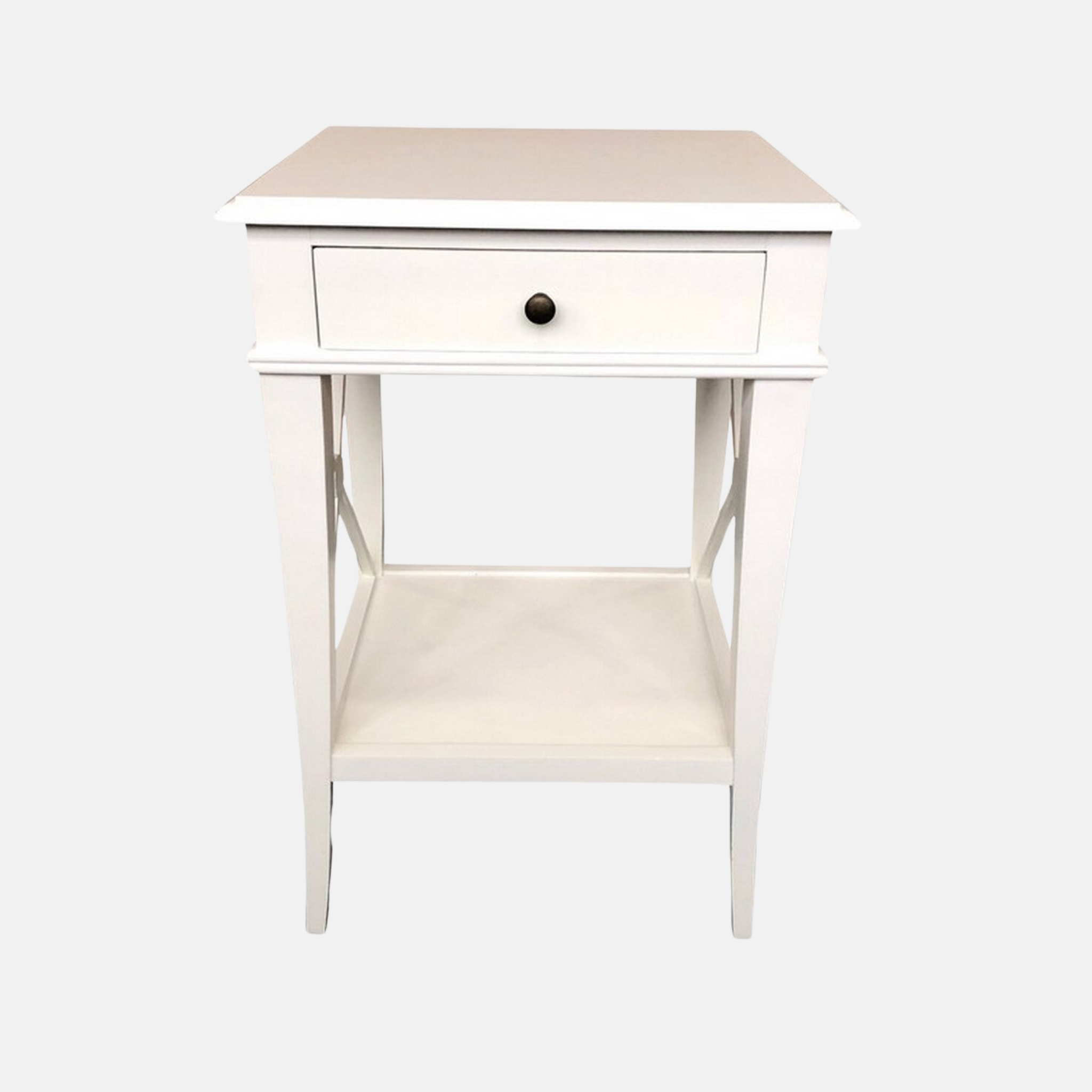 Lauren Bedside - White